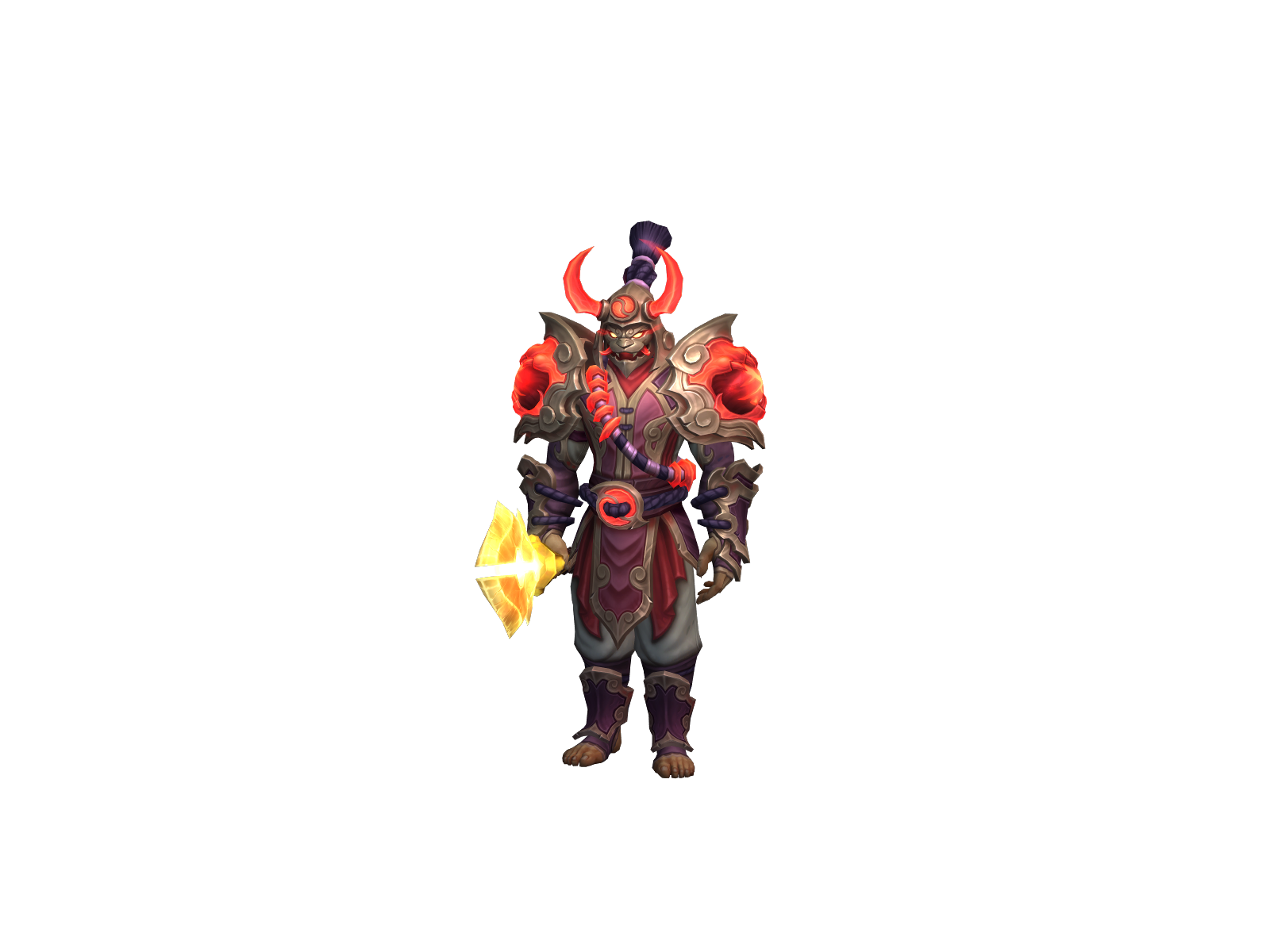 Mandarines 3D character render