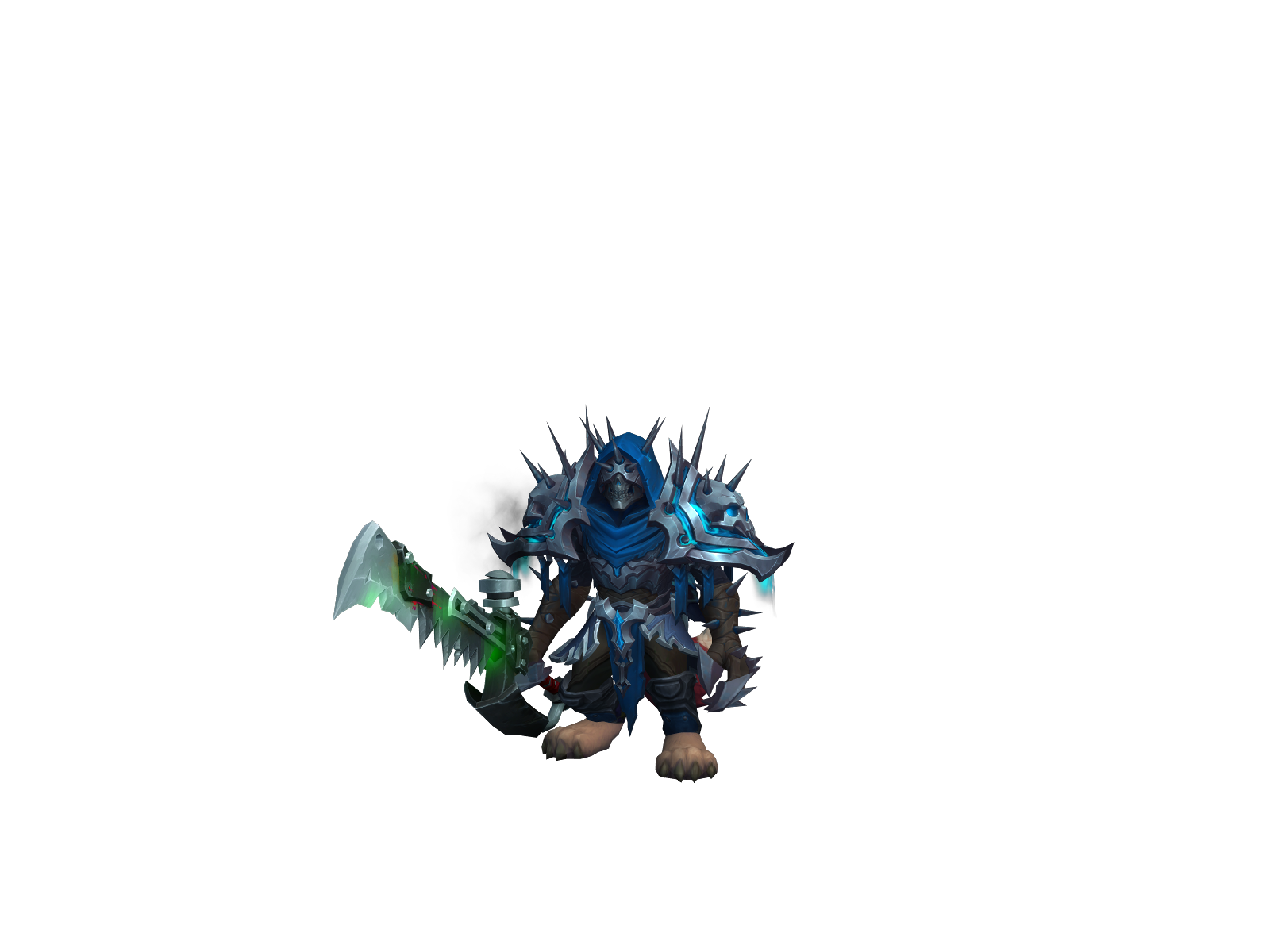 Zombiefoxx 3D character render