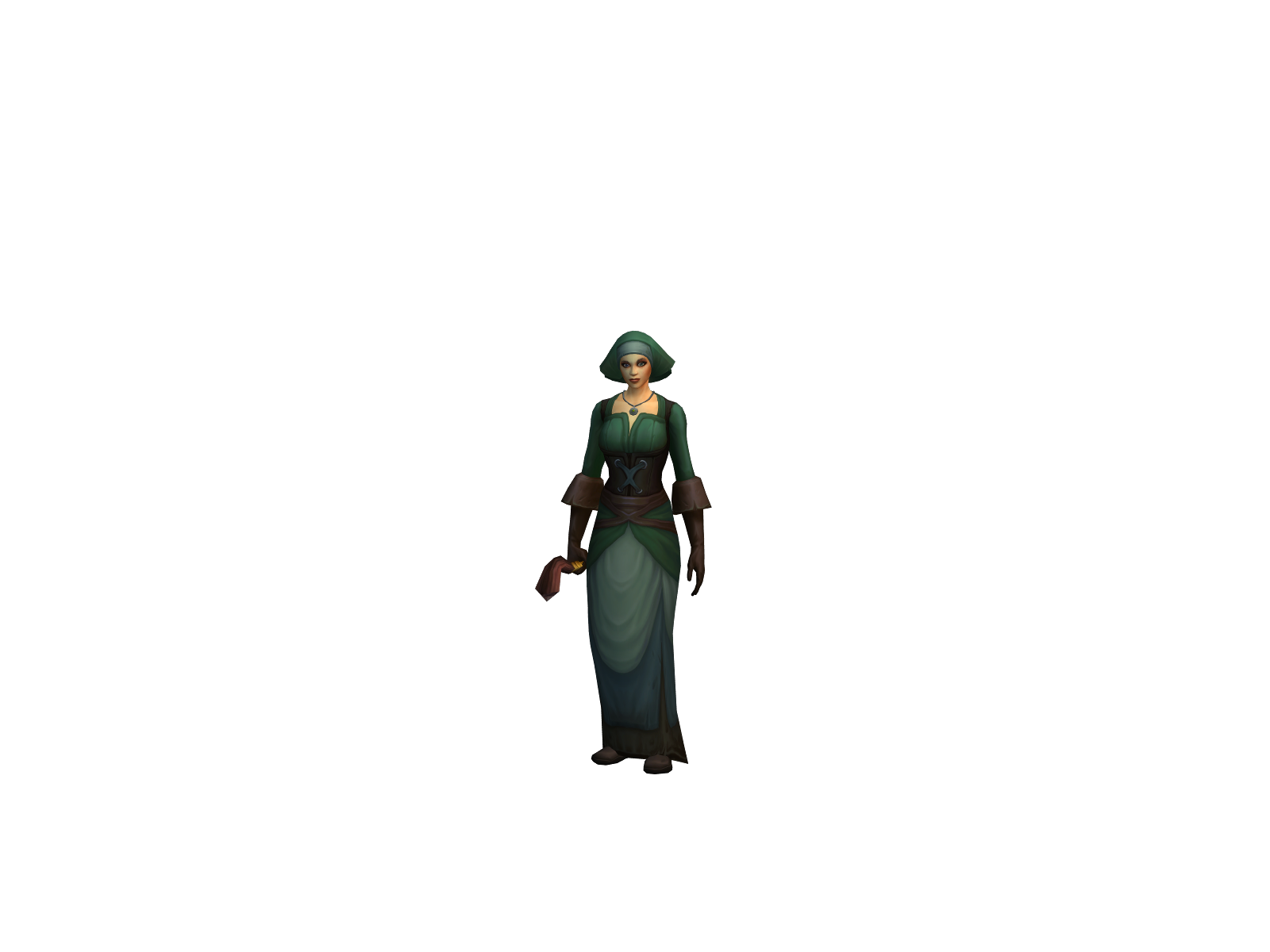 Milton 3D character render
