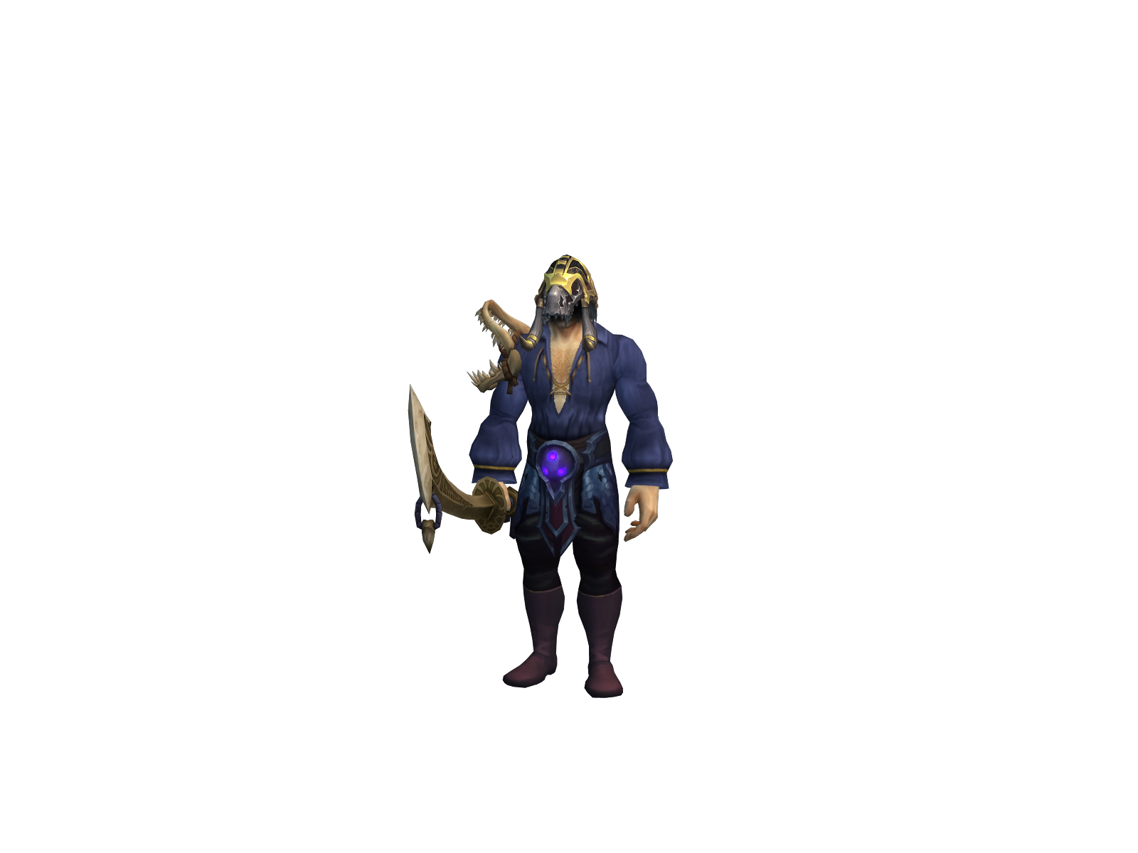 Scredwiddle 3D character render