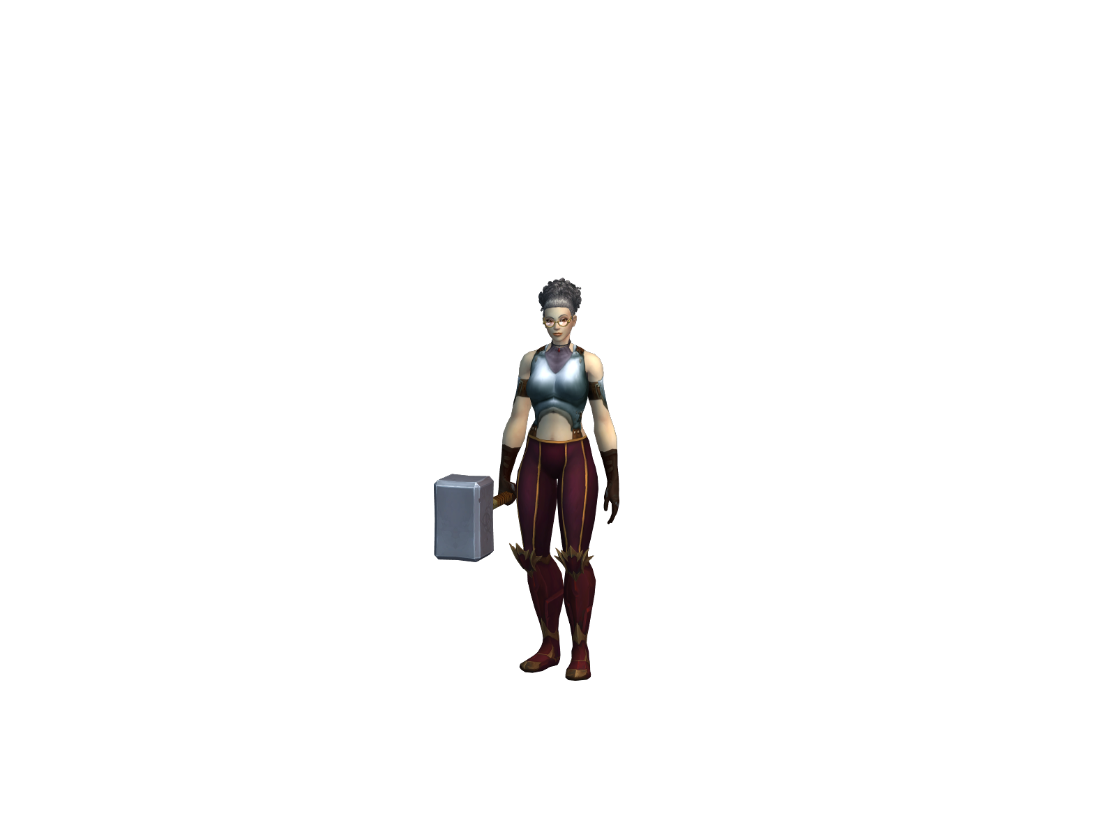 Palidum 3D character render