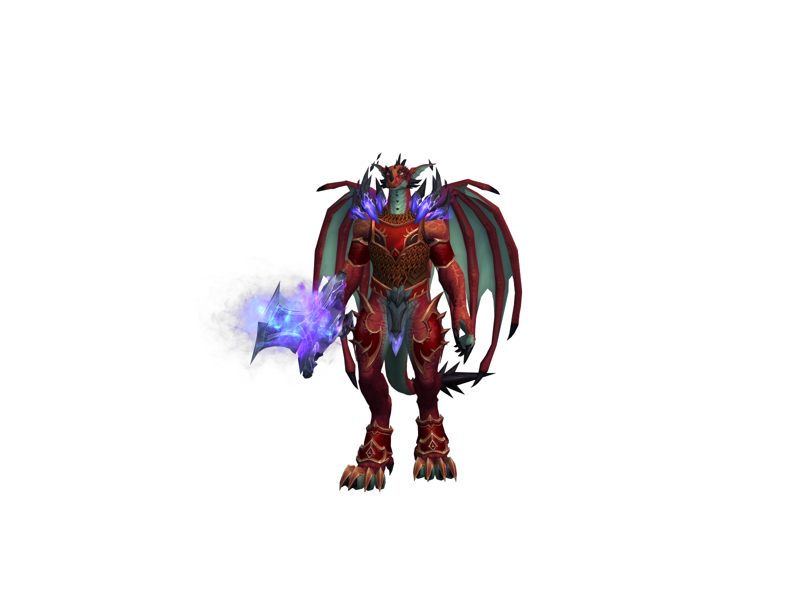 Uwudragon 3D character render