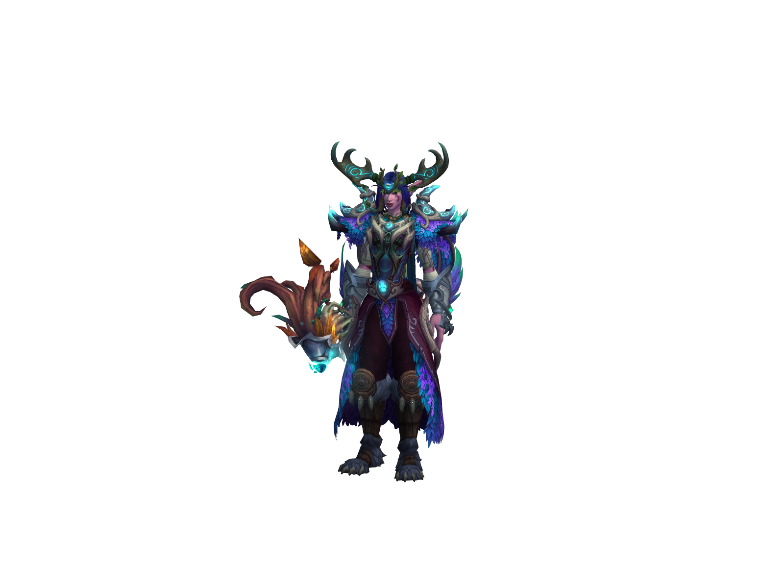 Neonflamingo 3D character render