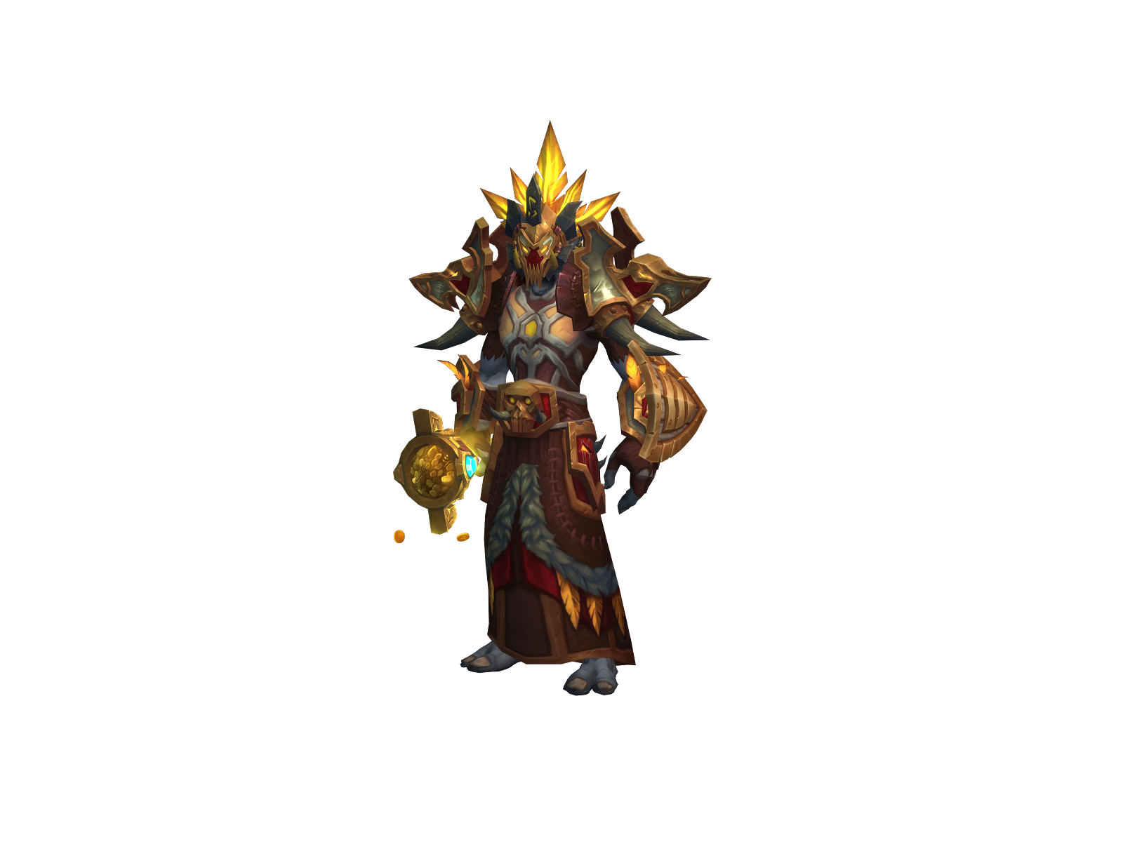 Gulluudron 3D character render