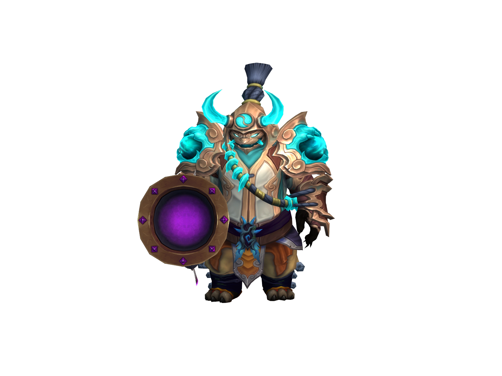 Saolinmonk 3D character render