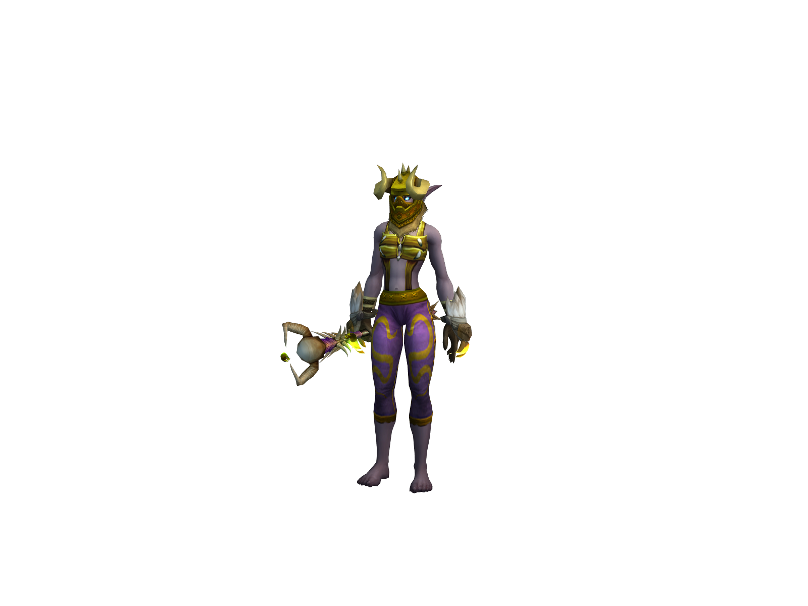 Pouncing 3D character render