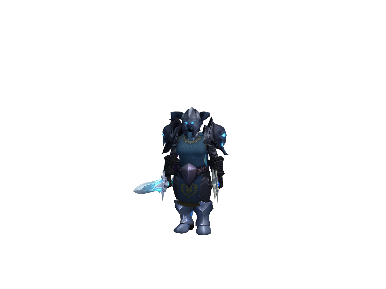 Gristly 3D character render
