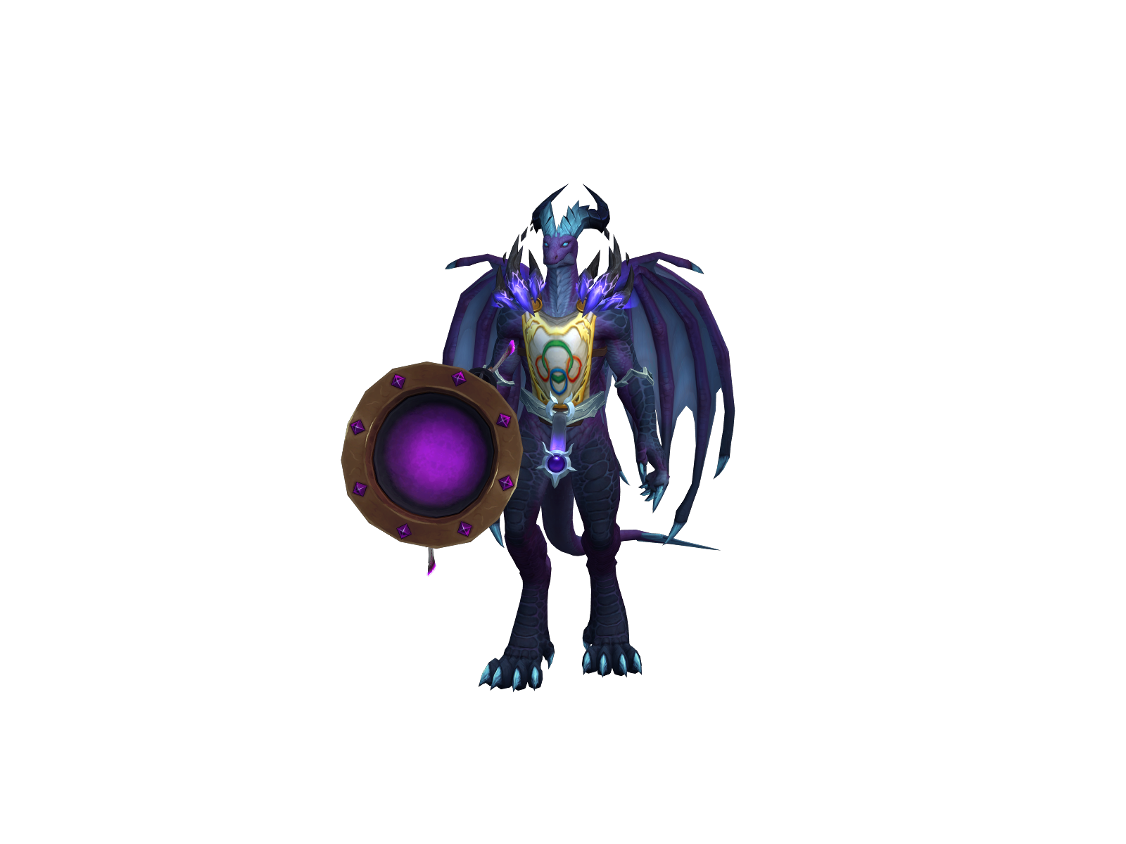 Augmentation 3D character render