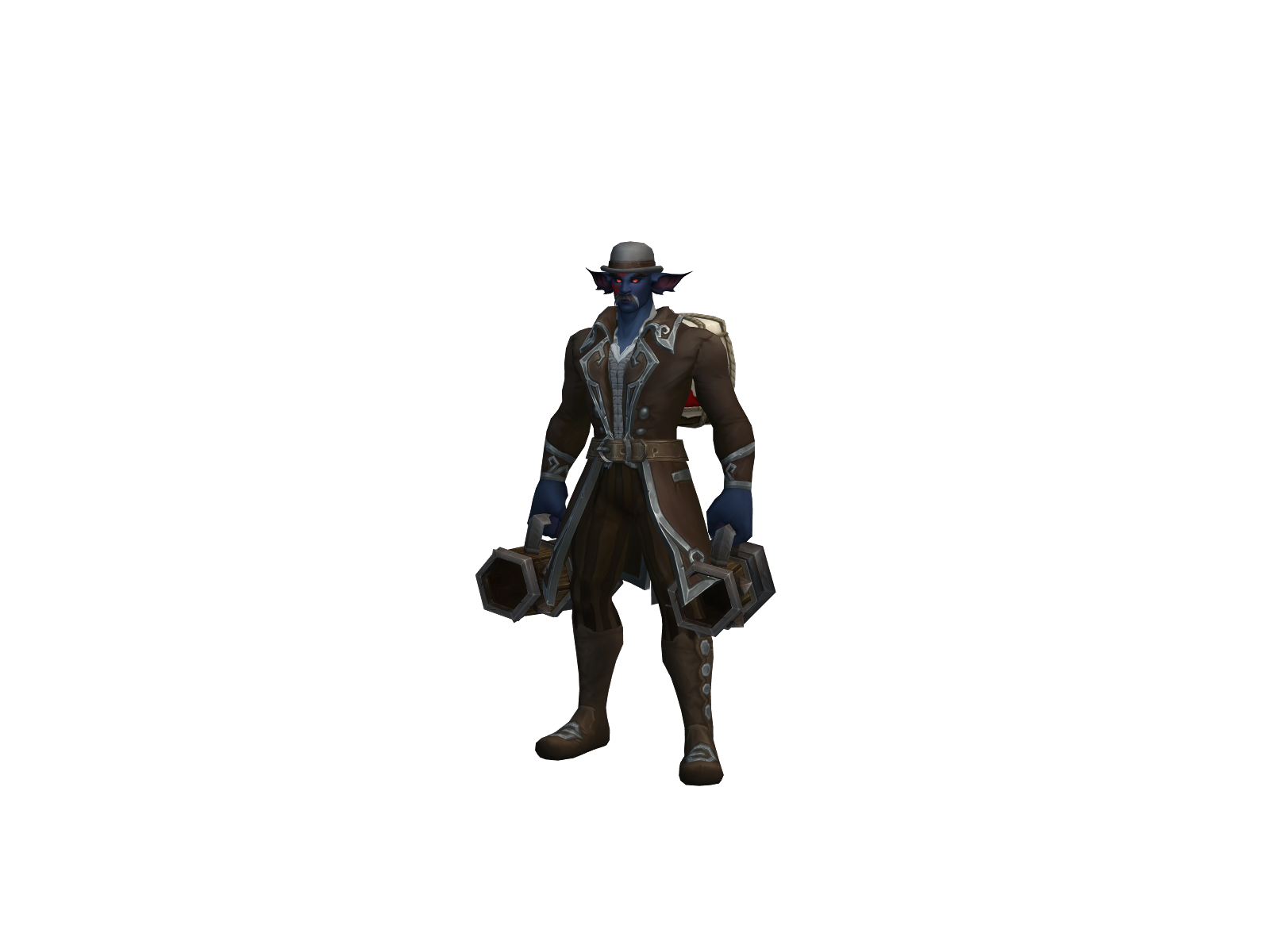 Moostashio 3D character render