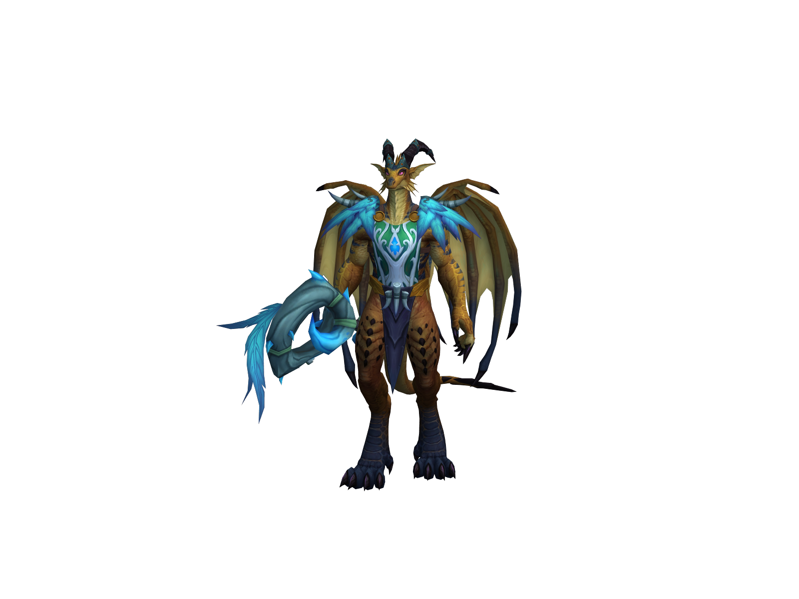 Minidraco 3D character render