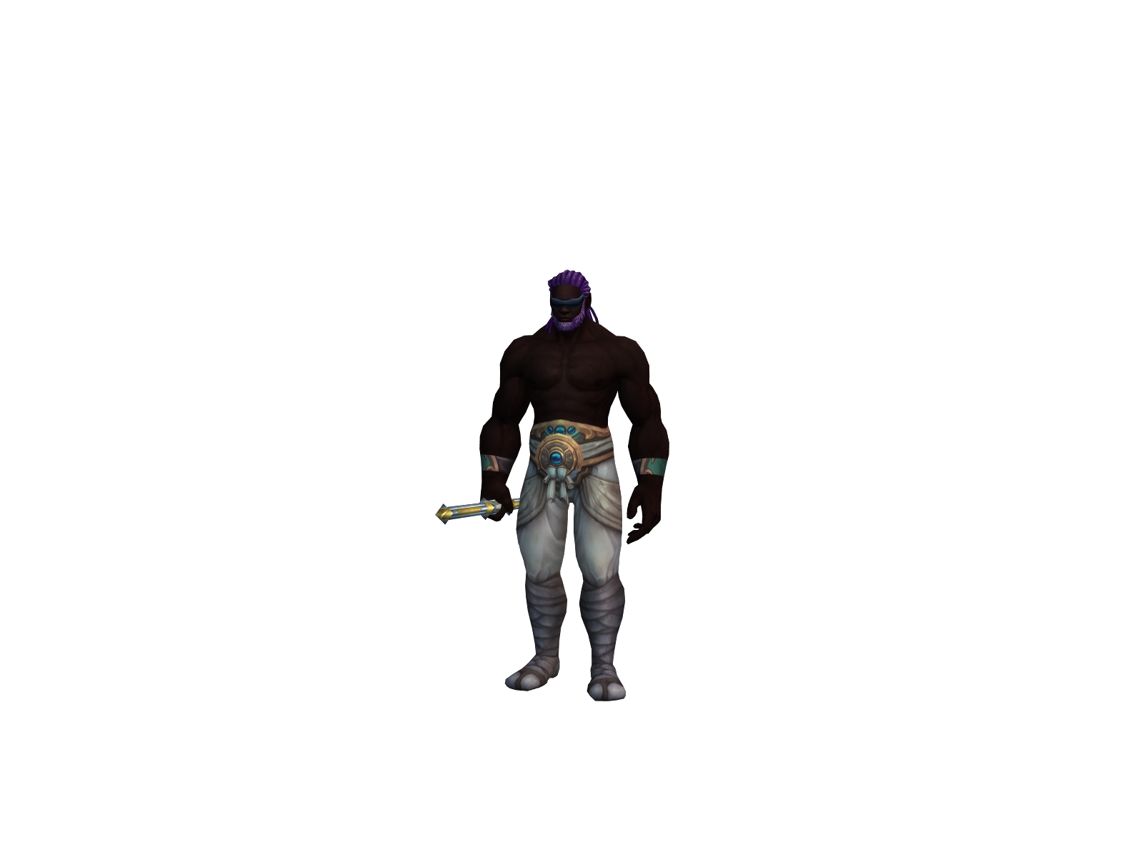 Blacktiger 3D character render