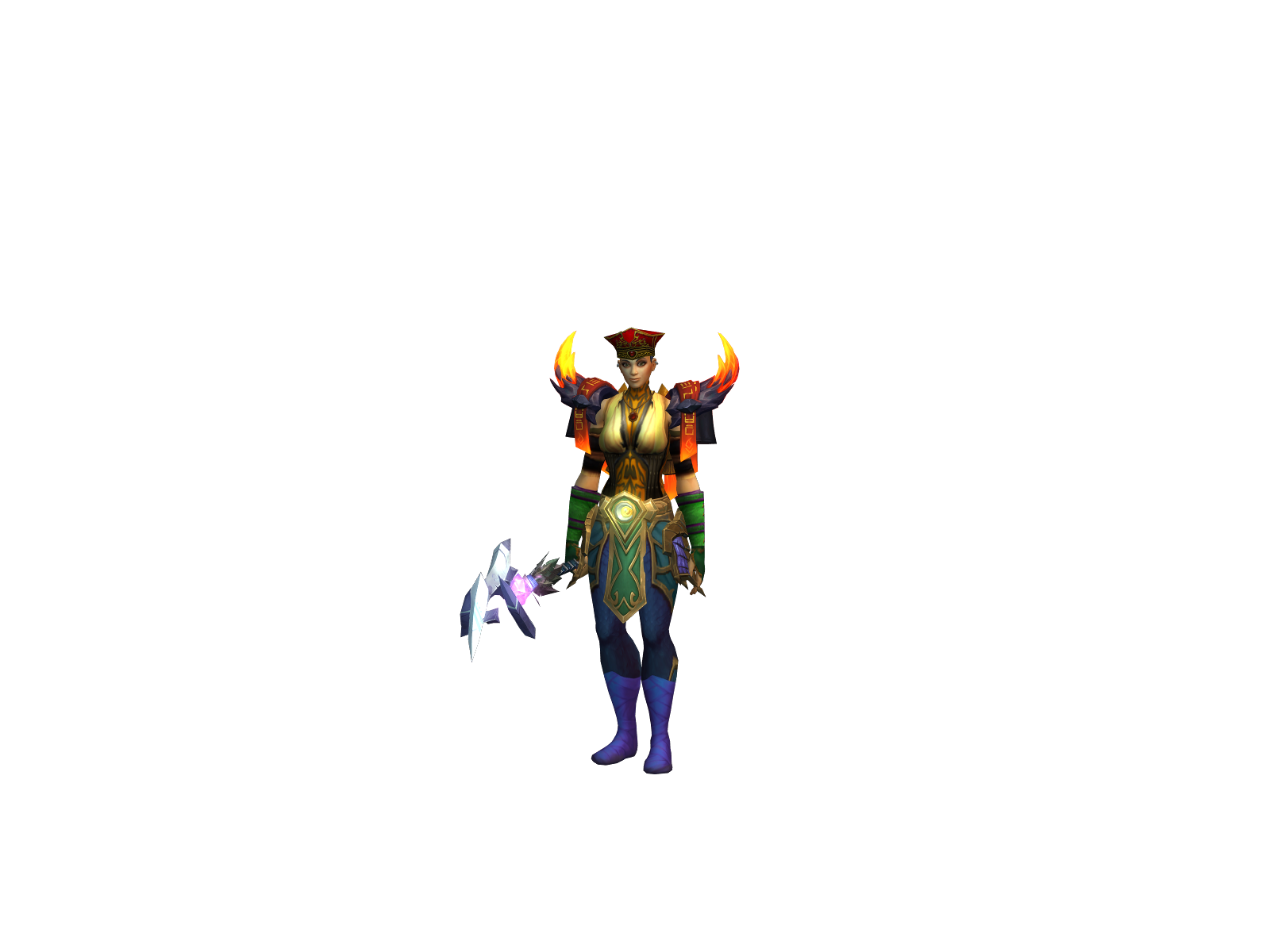 Flaminfalcon 3D character render