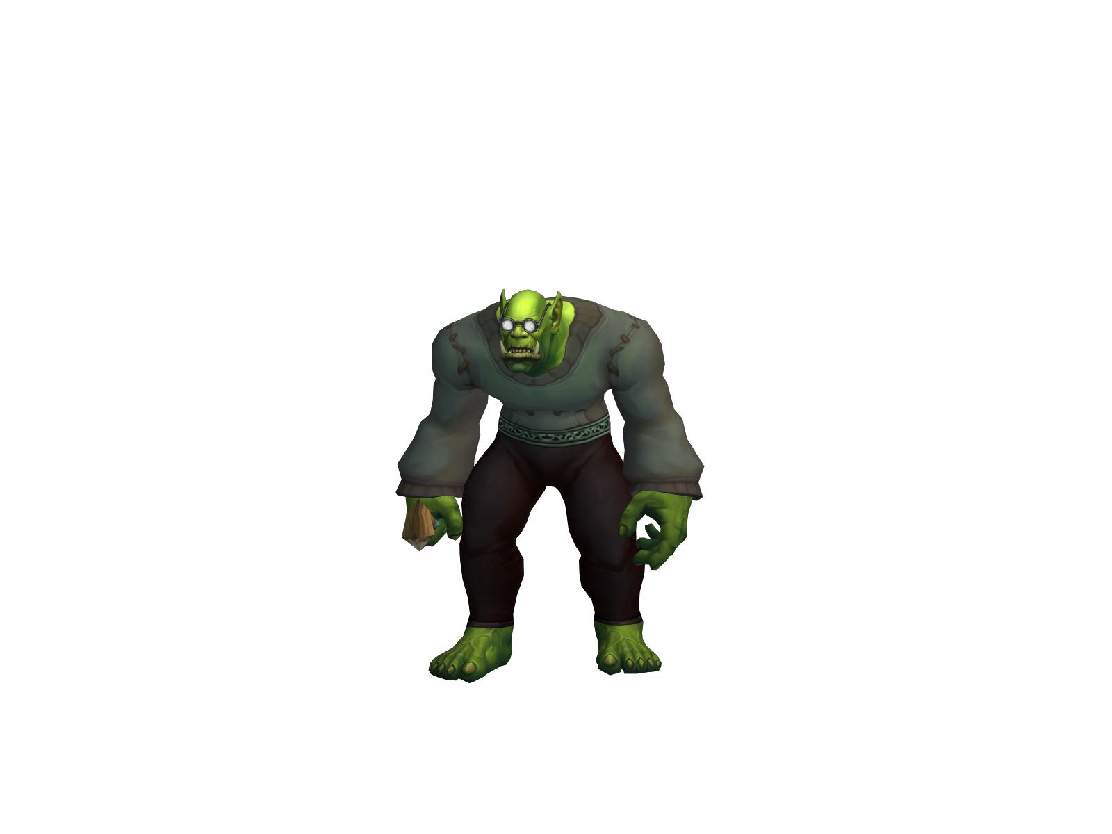 Lazy 3D character render