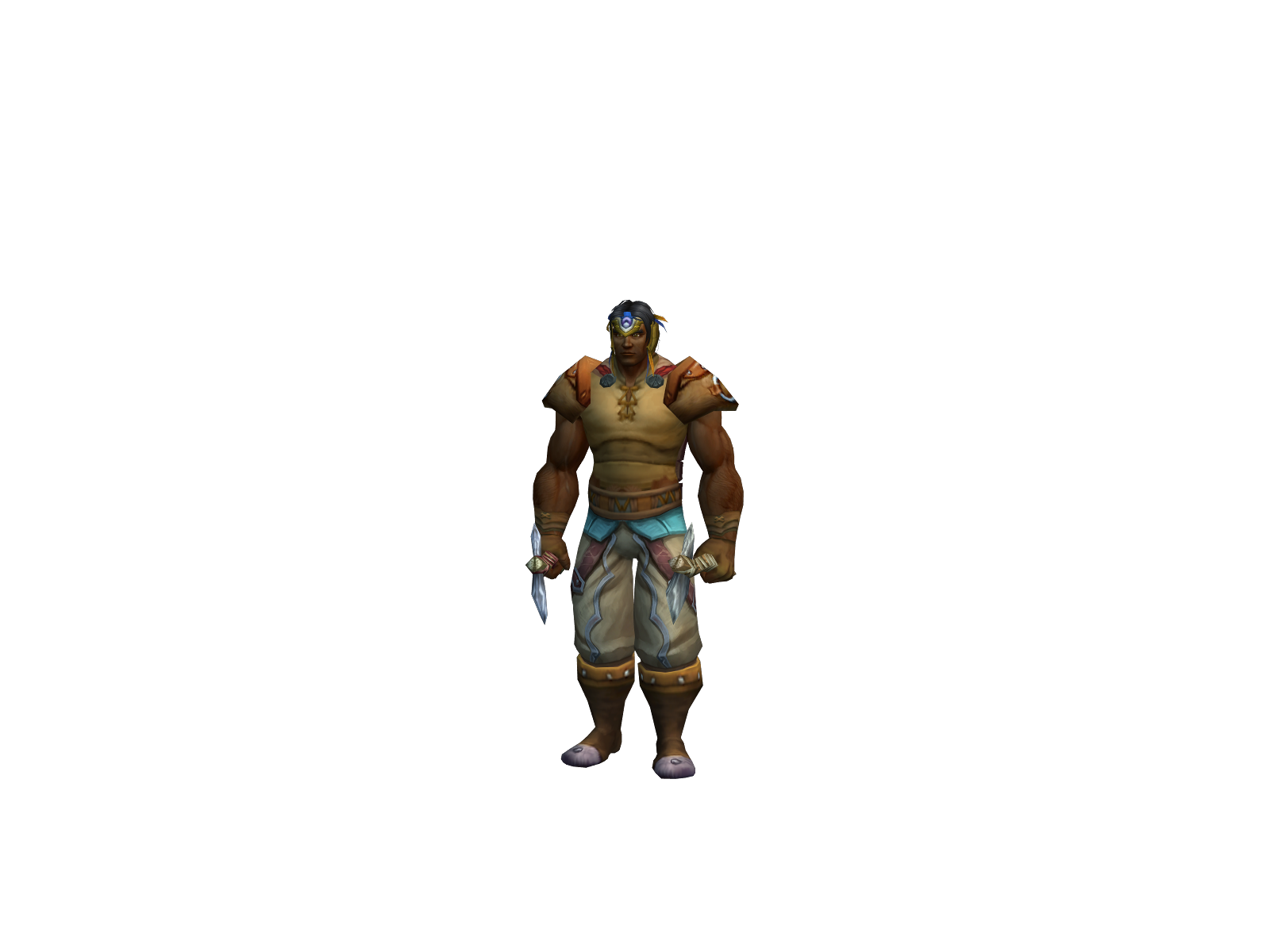 Mujahid 3D character render
