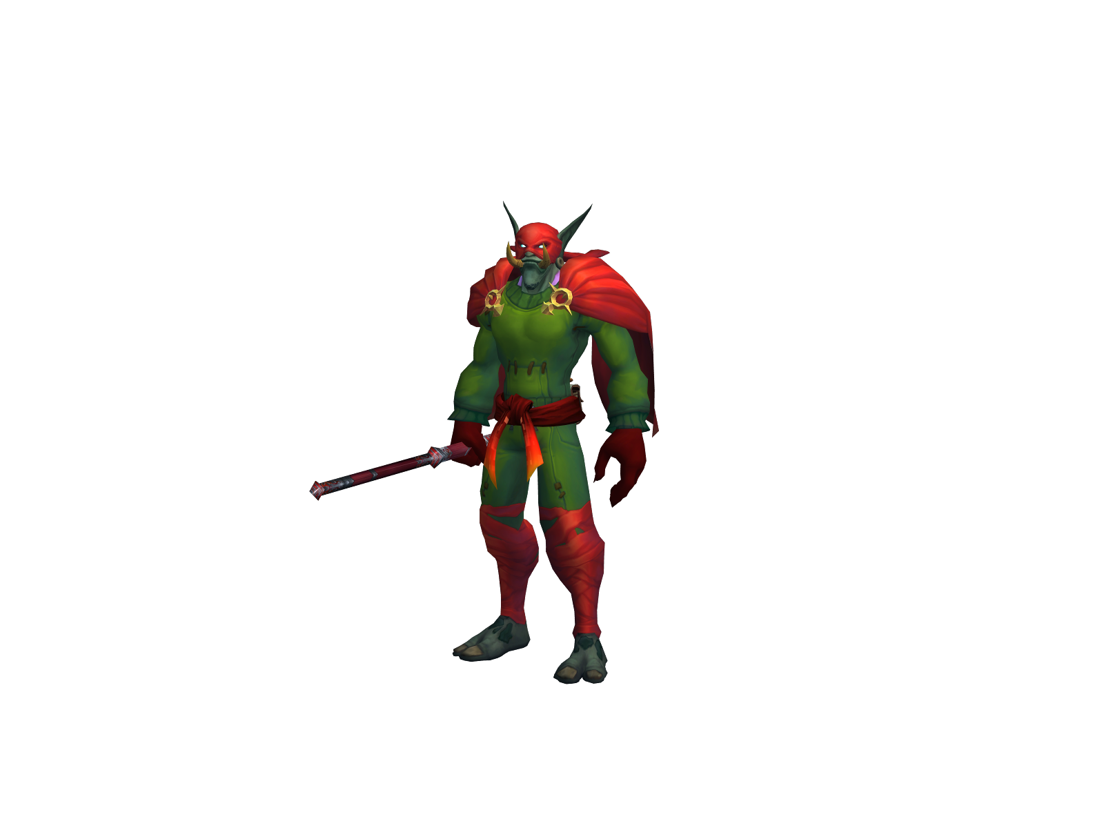 Voodooki 3D character render