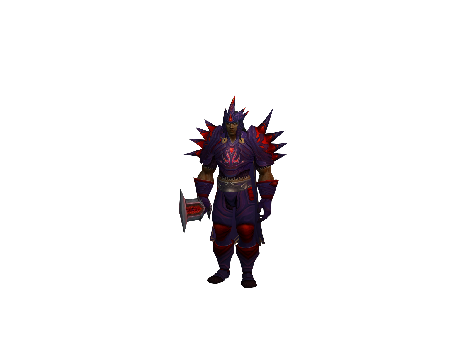 Mauloden 3D character render