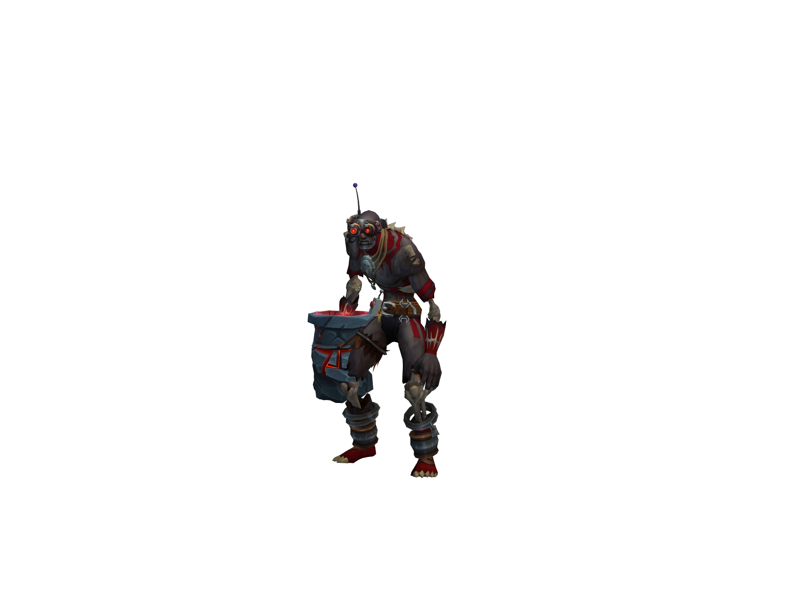 Playingnaked 3D character render