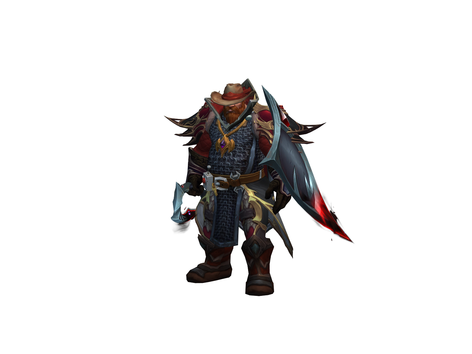 Bruised 3D character render