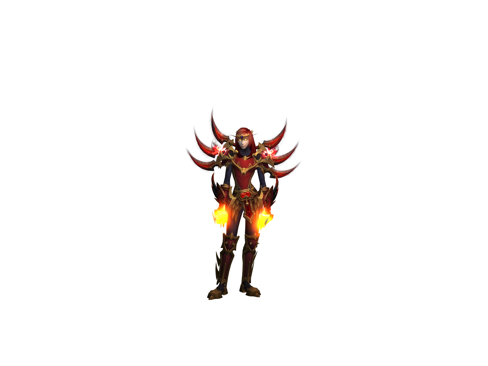 Erzascárlét 3D character render