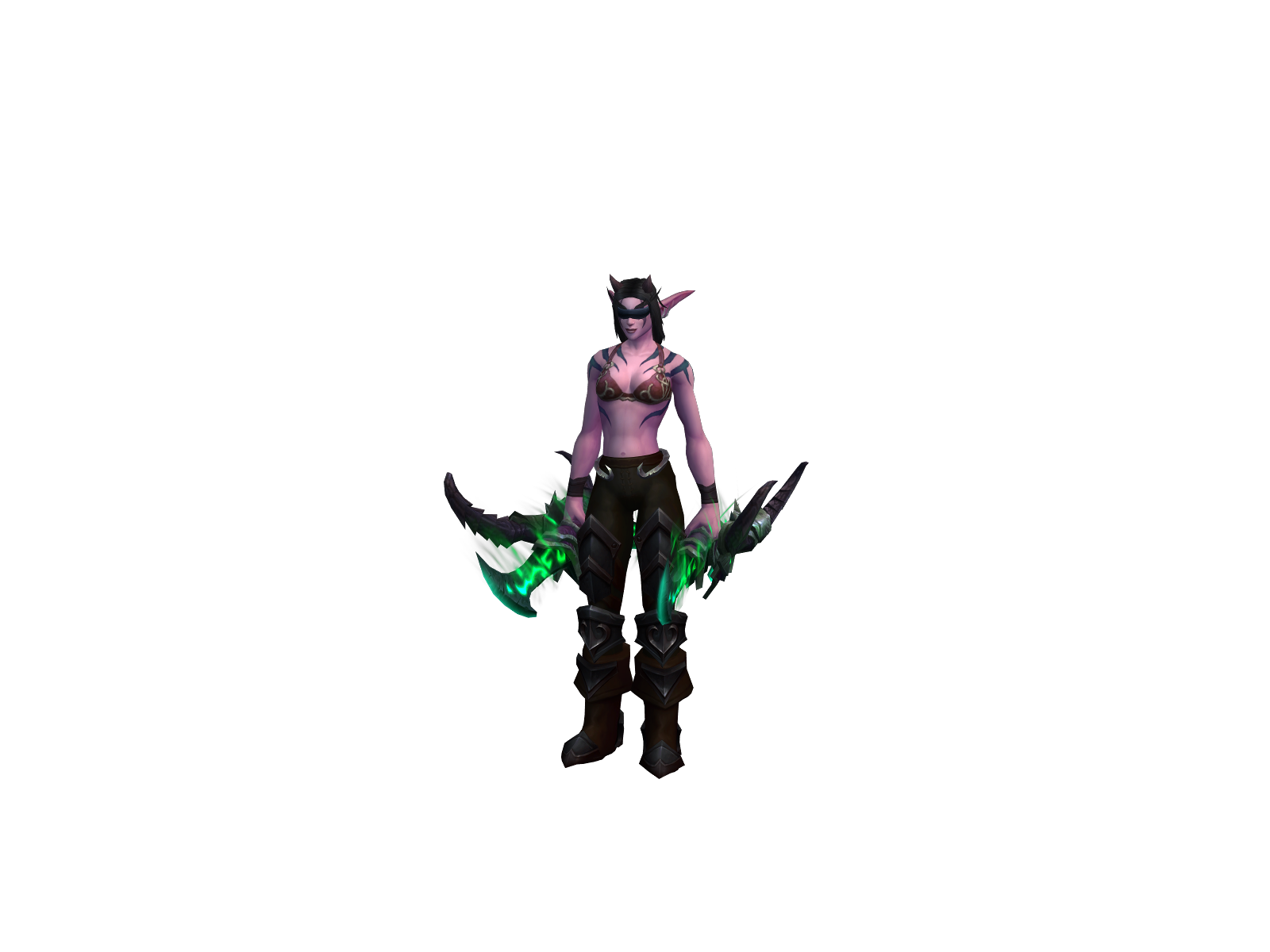 Warning 3D character render