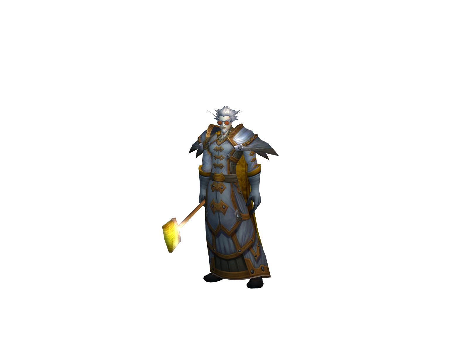 Dumbydore 3D character render