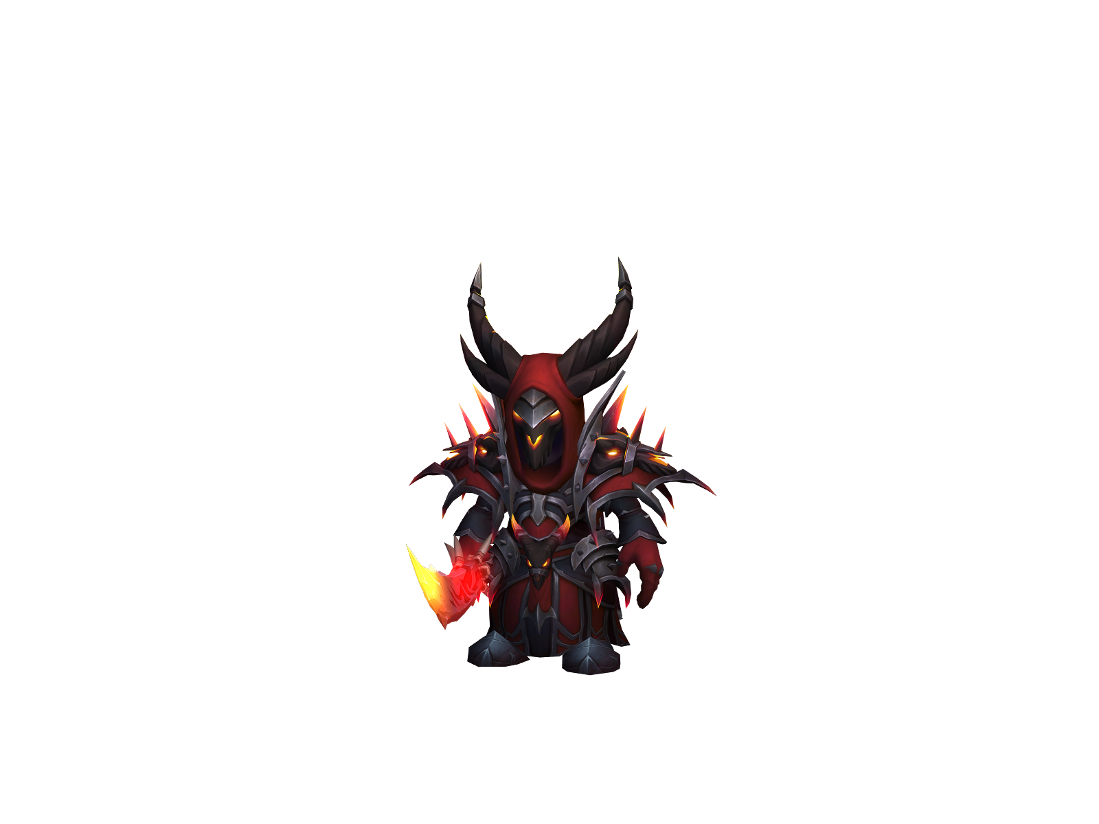Somberly 3D character render
