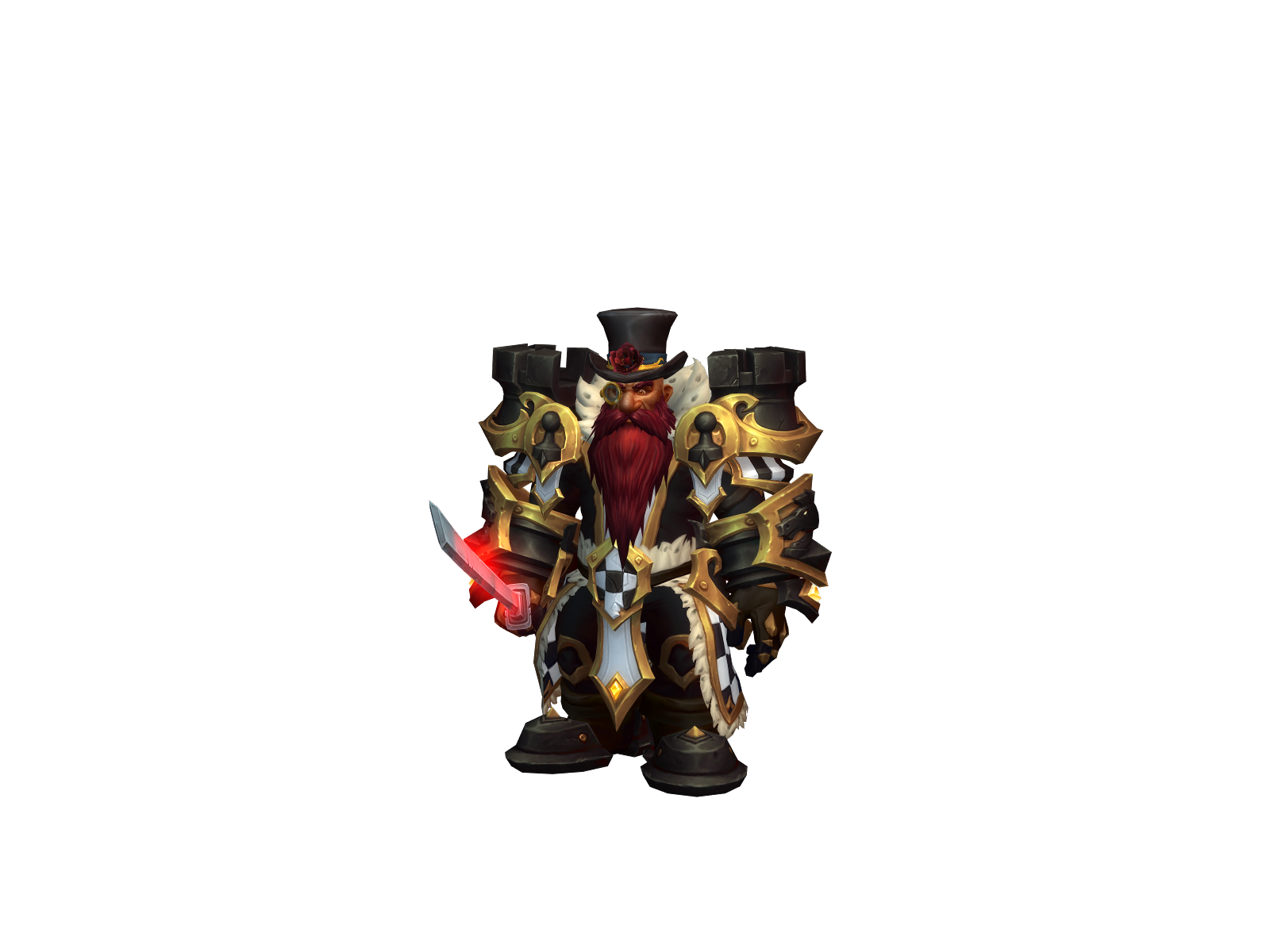 Scalebeard 3D character render