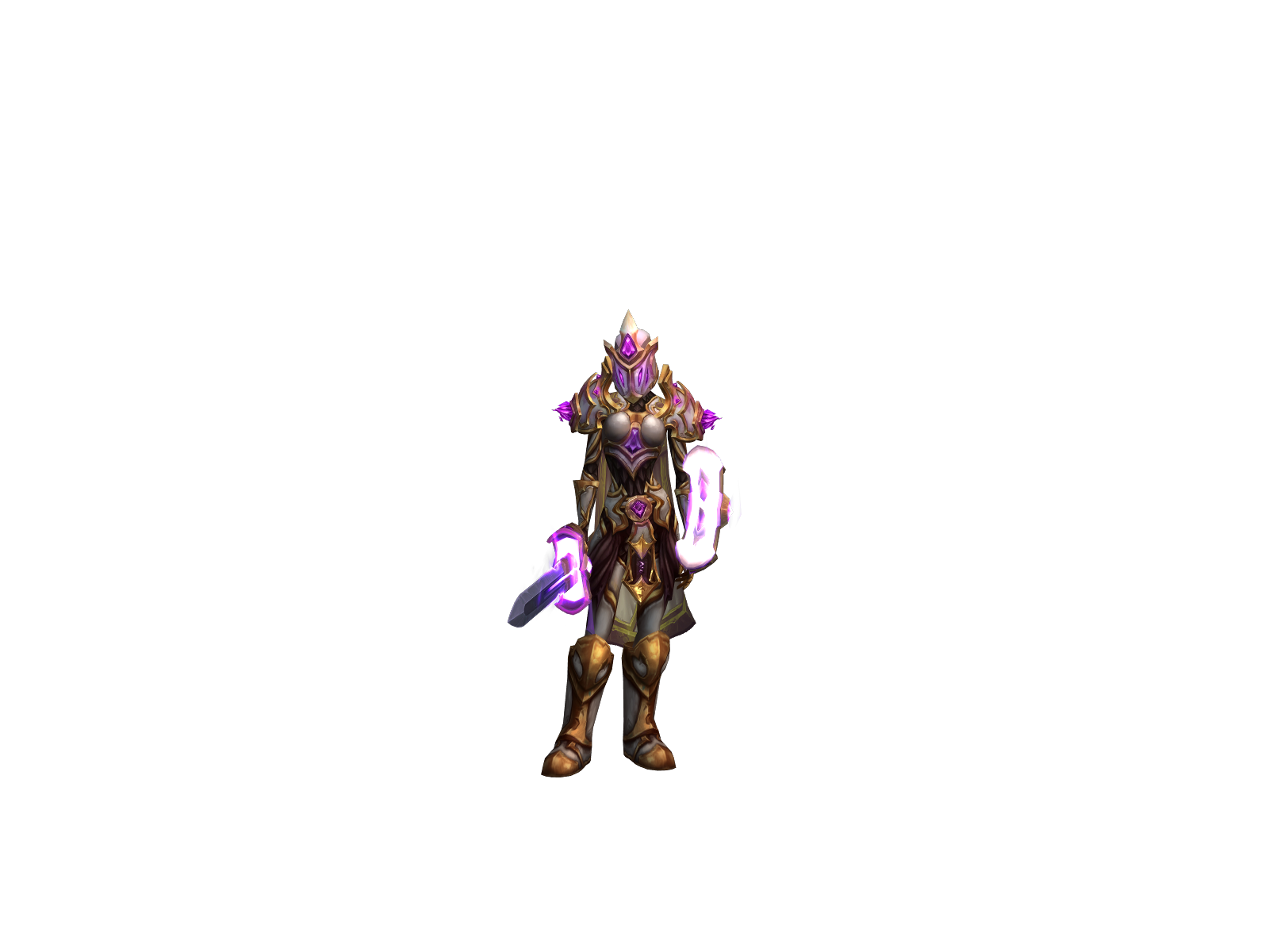 Paladinarea 3D character render