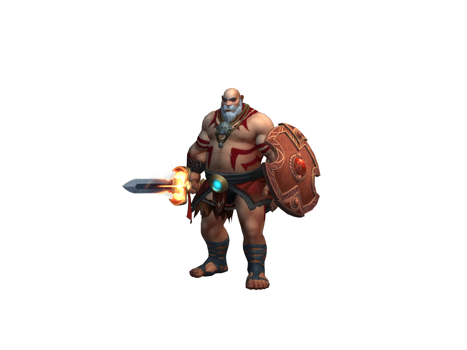 Kratos 3D character render