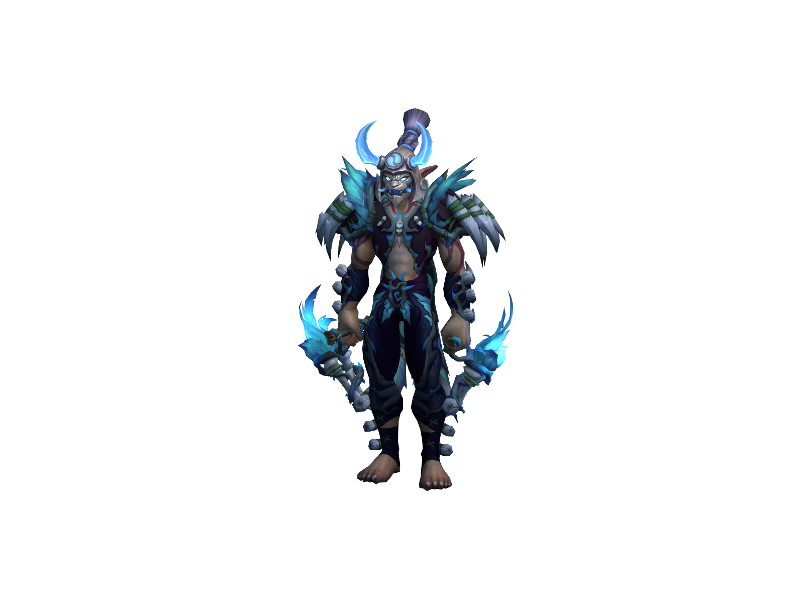 Kungfu 3D character render