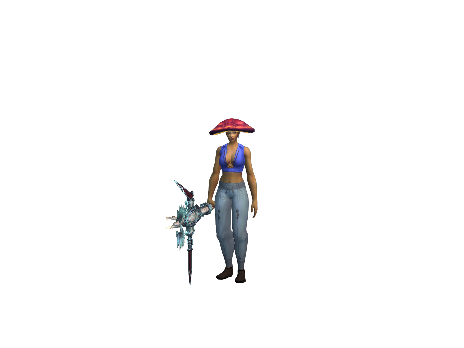 Modest 3D character render