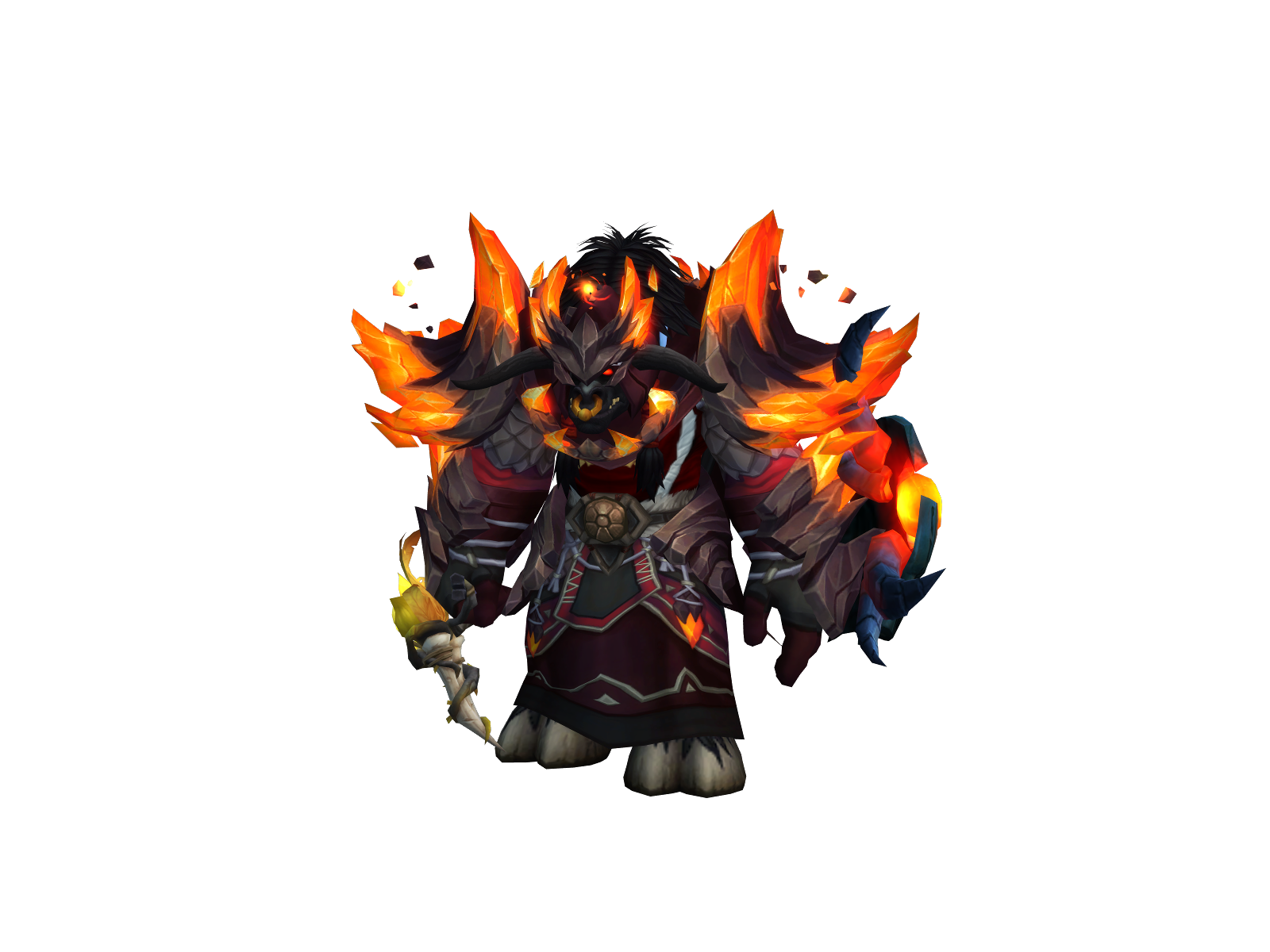 Weatherworn 3D character render