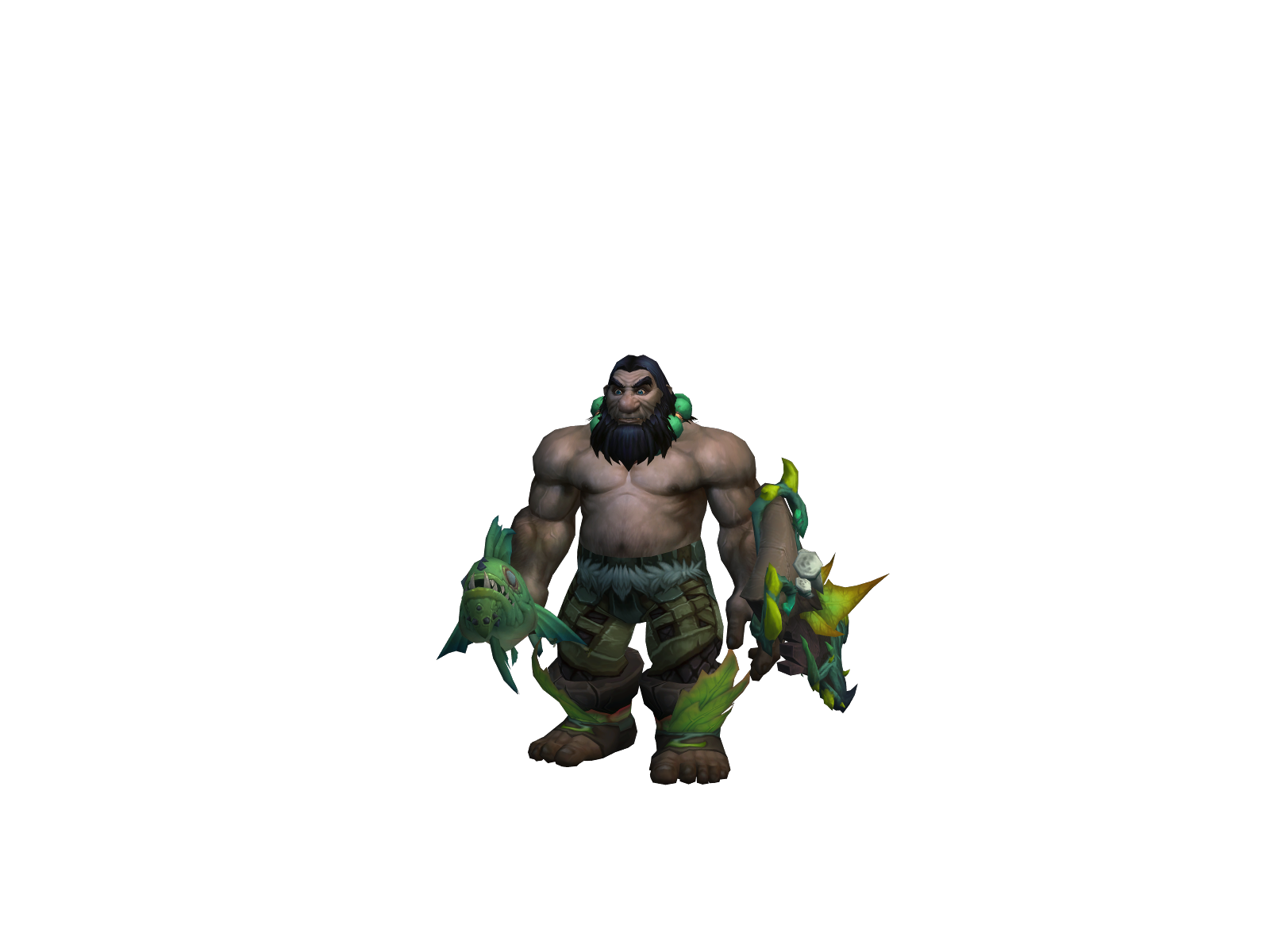 Downpoured 3D character render