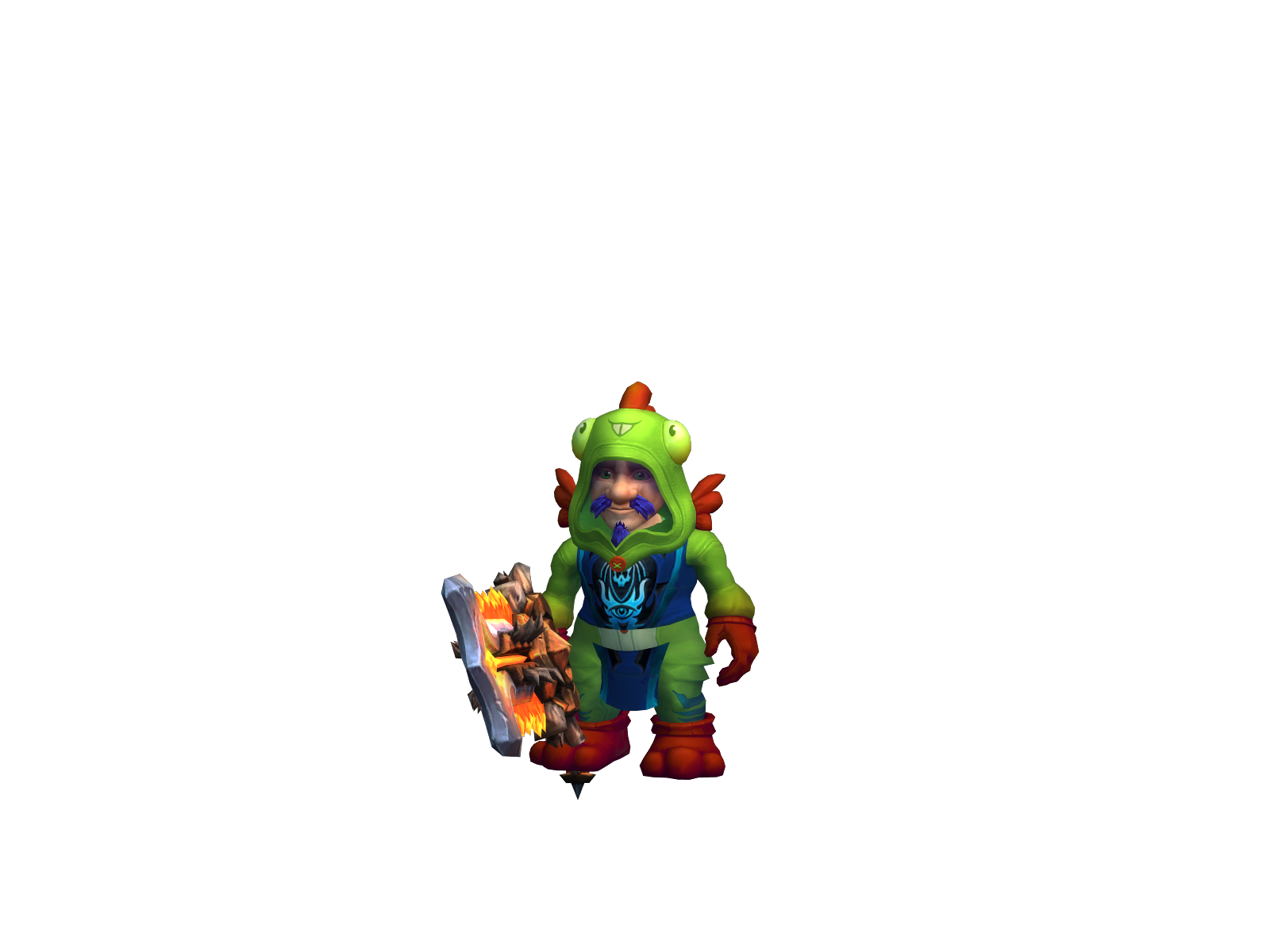 Buckswarrior 3D character render