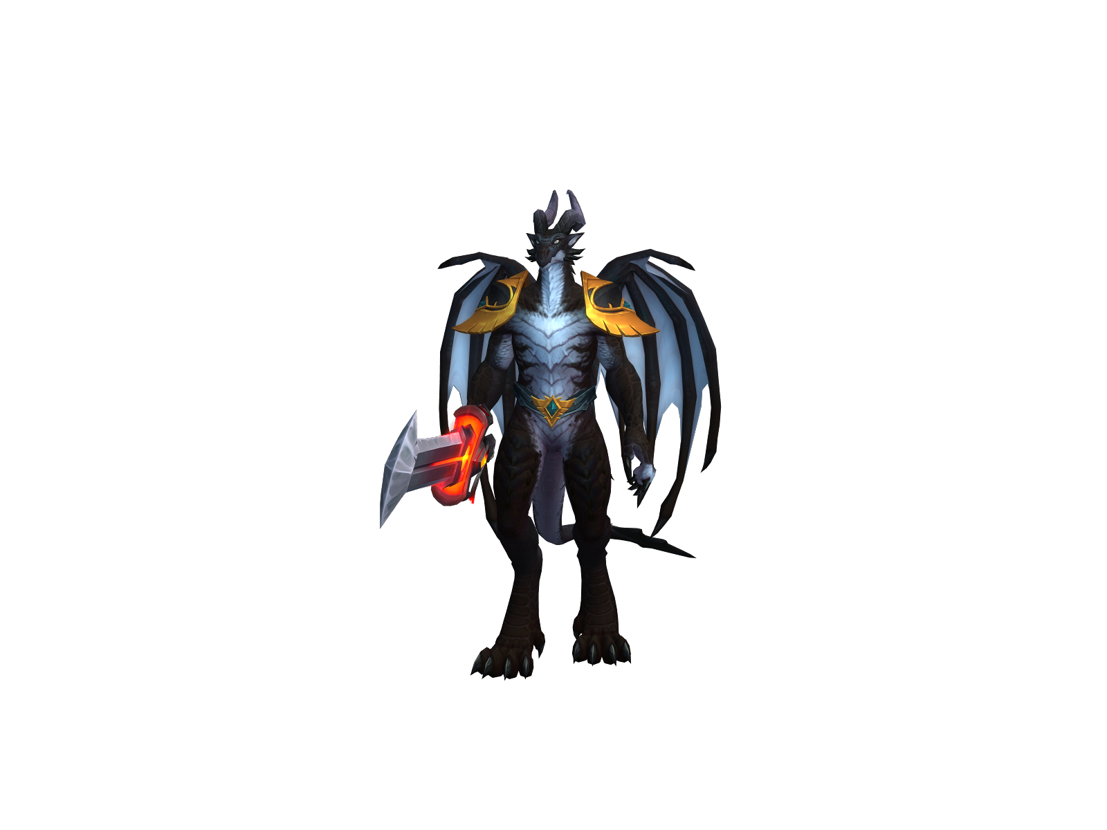 Drohaw 3D character render