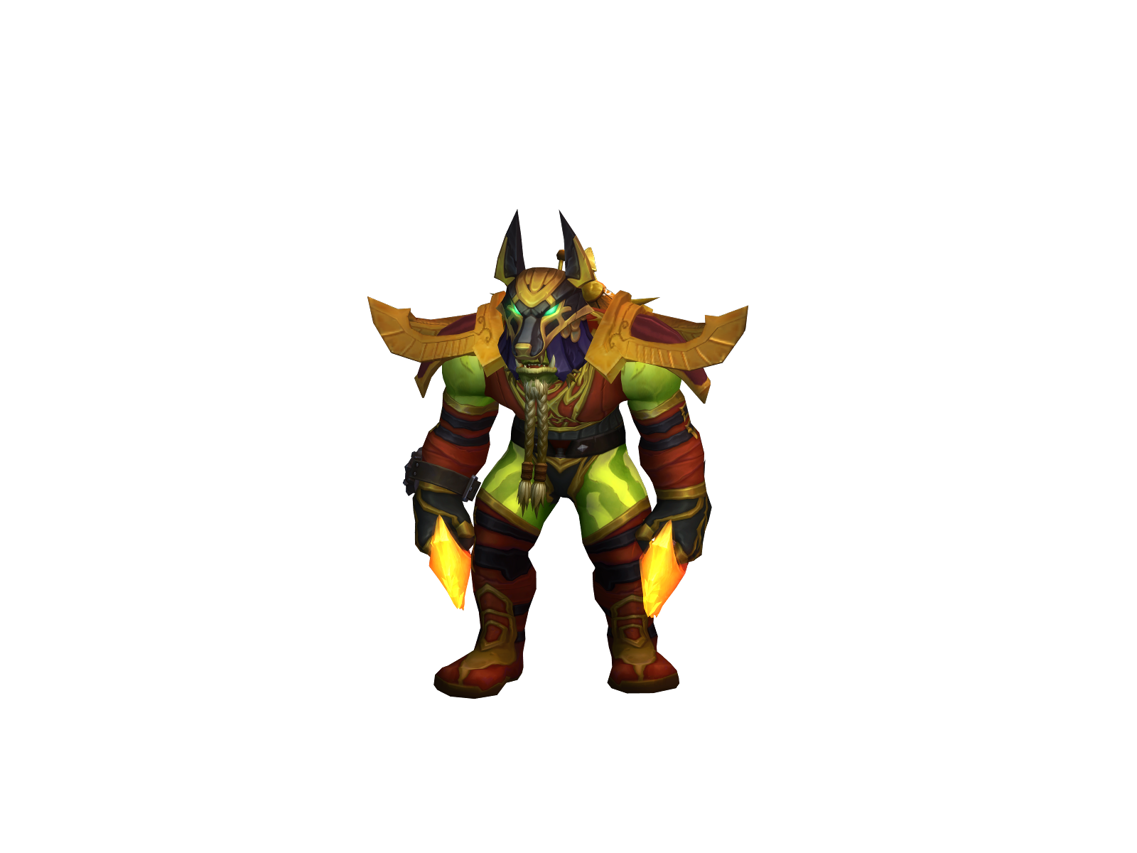 Mokuorc 3D character render