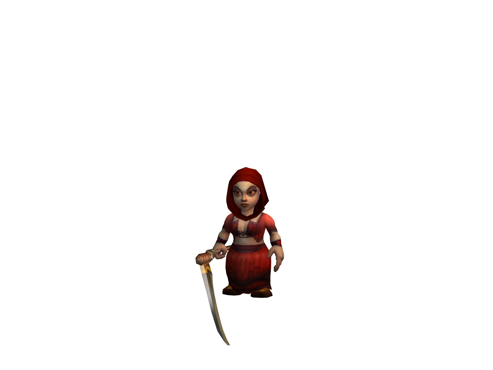 Fangbibi 3D character render