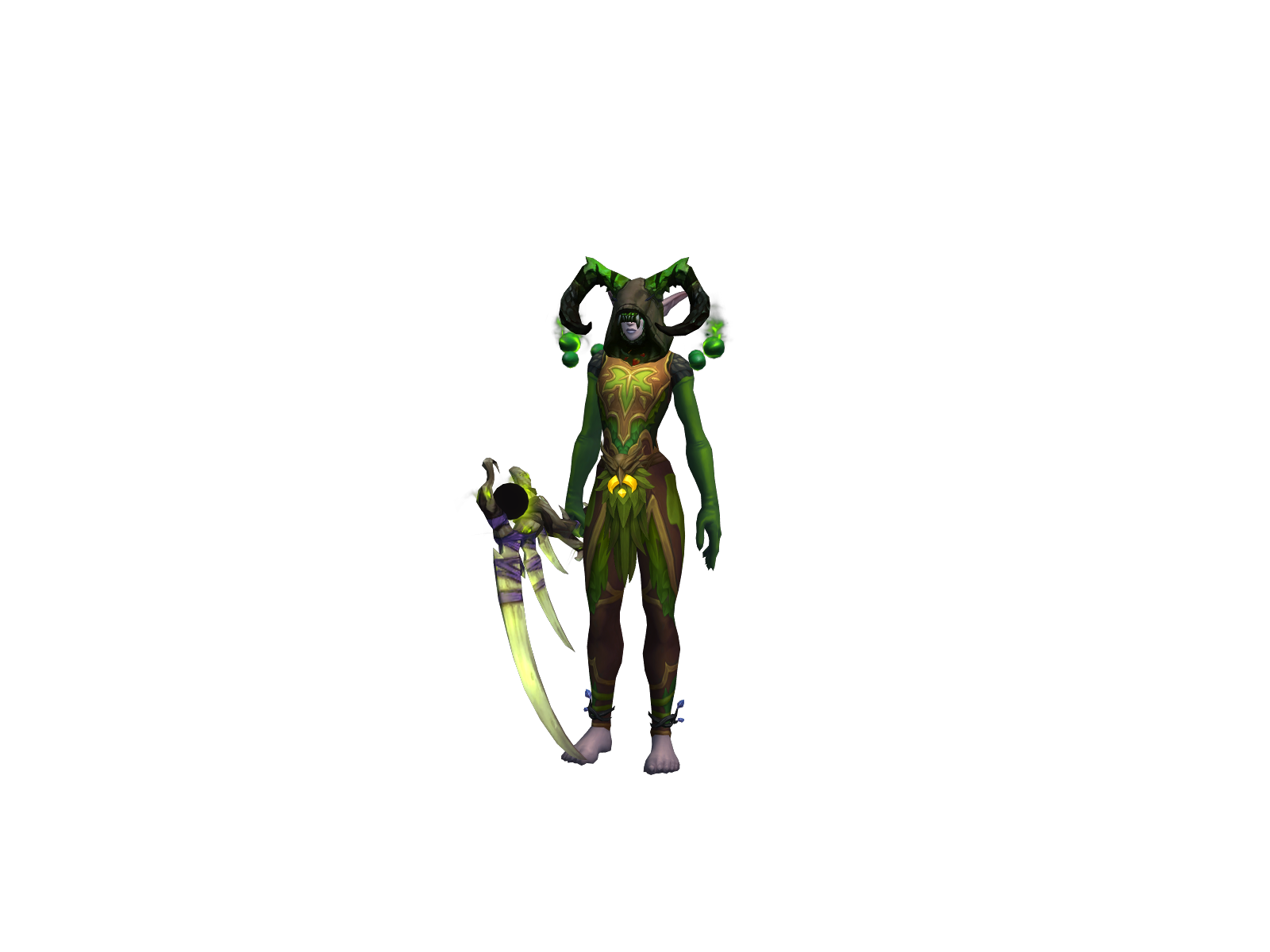 Brokepaw 3D character render