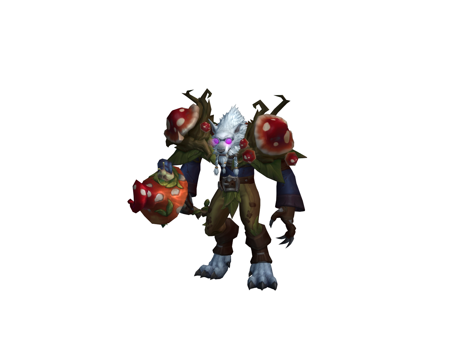 Fuzzletinkle 3D character render