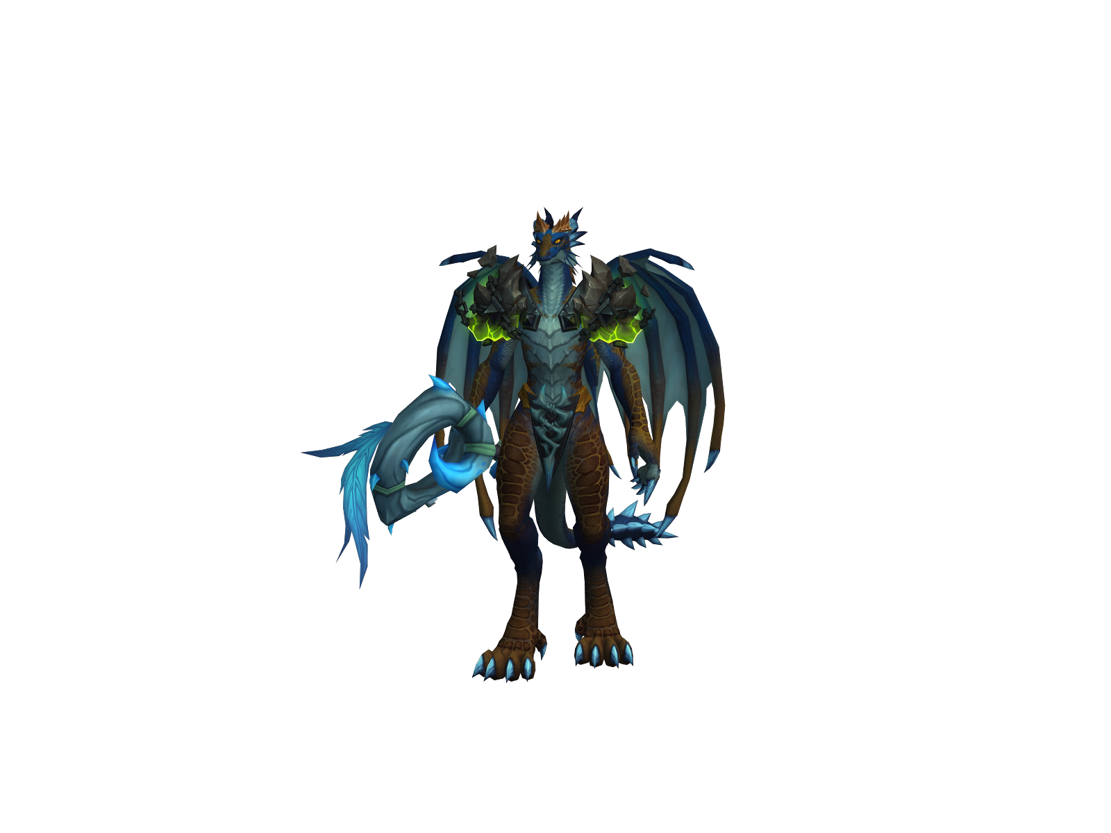 Mokudalock 3D character render