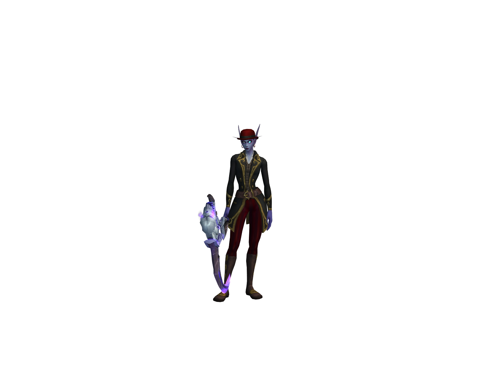 Warlockira 3D character render