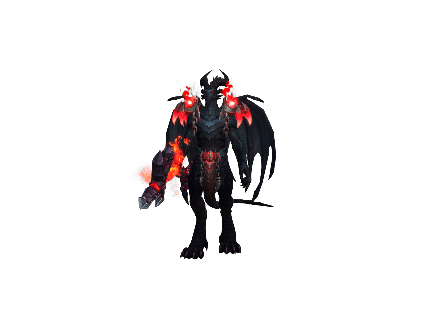 Flamerg 3D character render