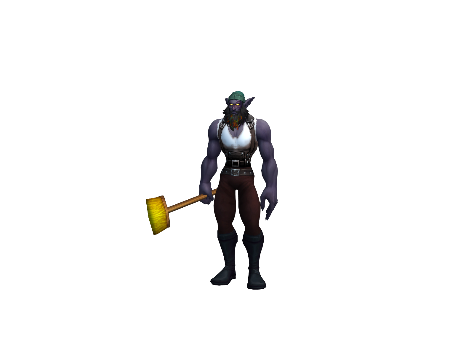 Hugedork 3D character render