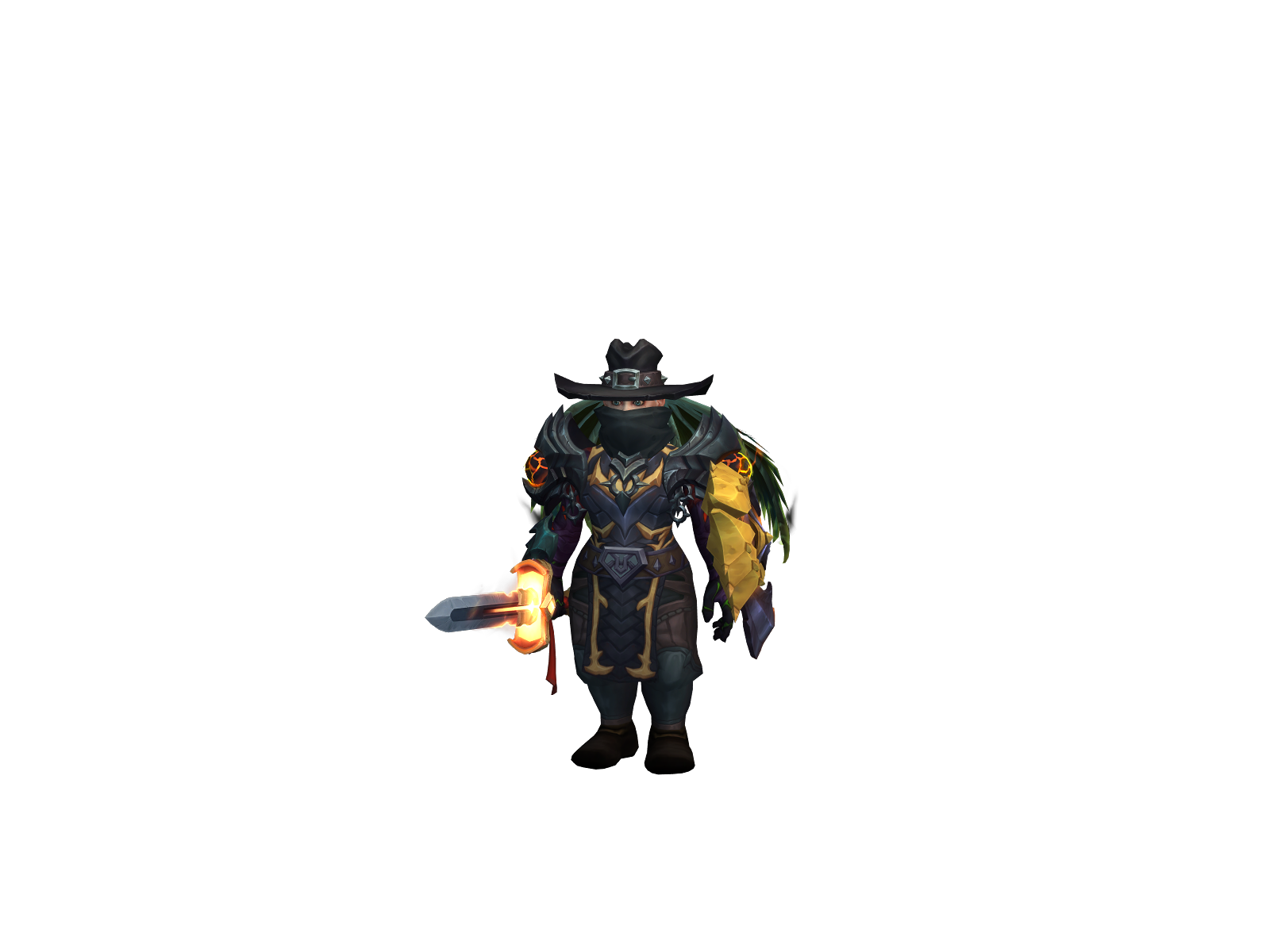 Iceaffected 3D character render