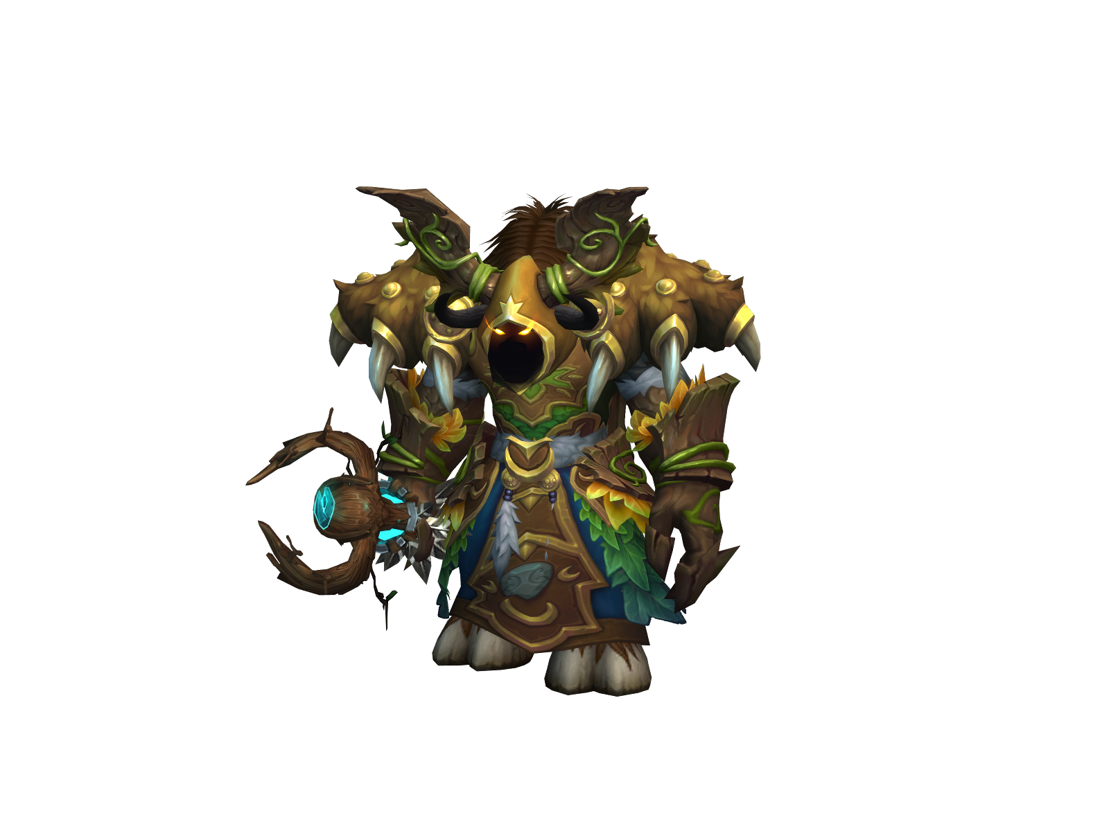 Fearal 3D character render