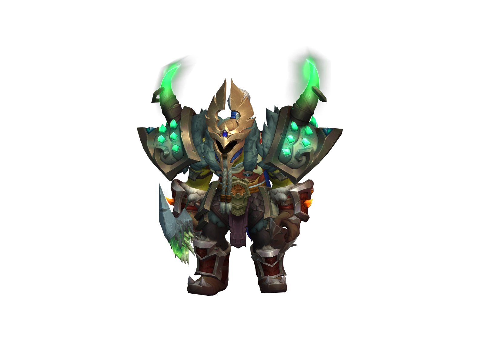 Abated 3D character render