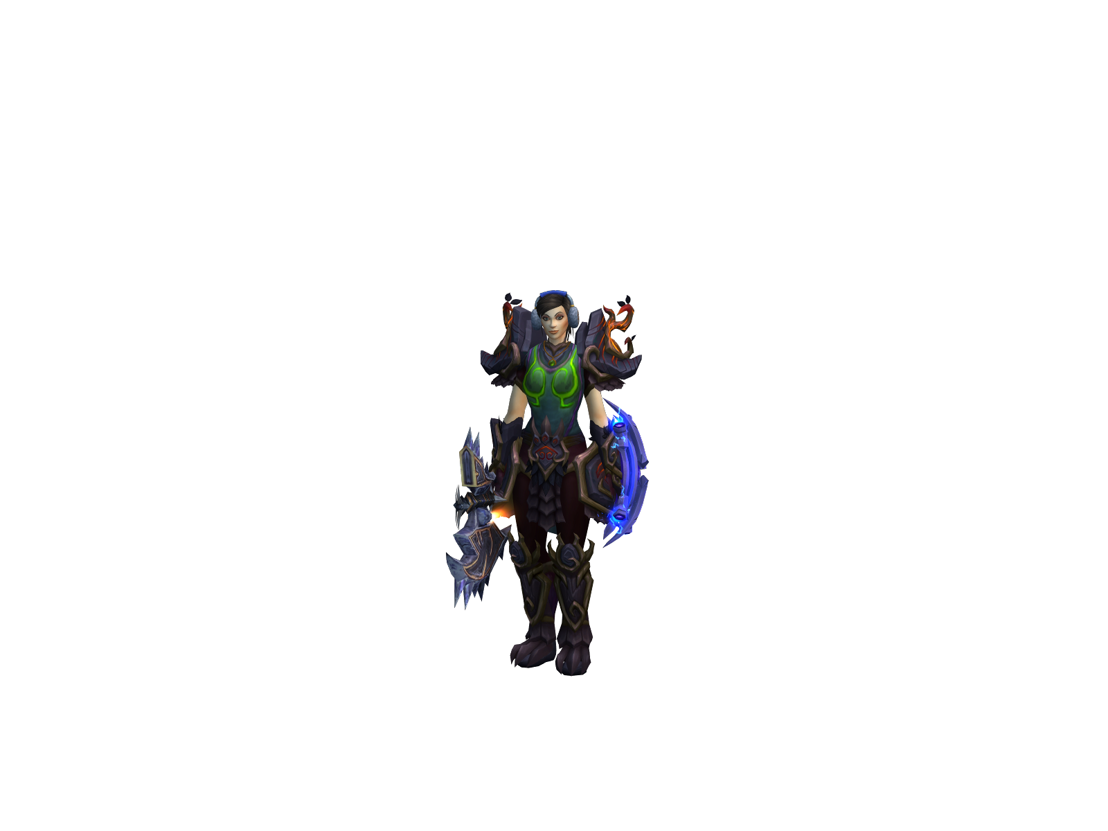 Wolfrair 3D character render