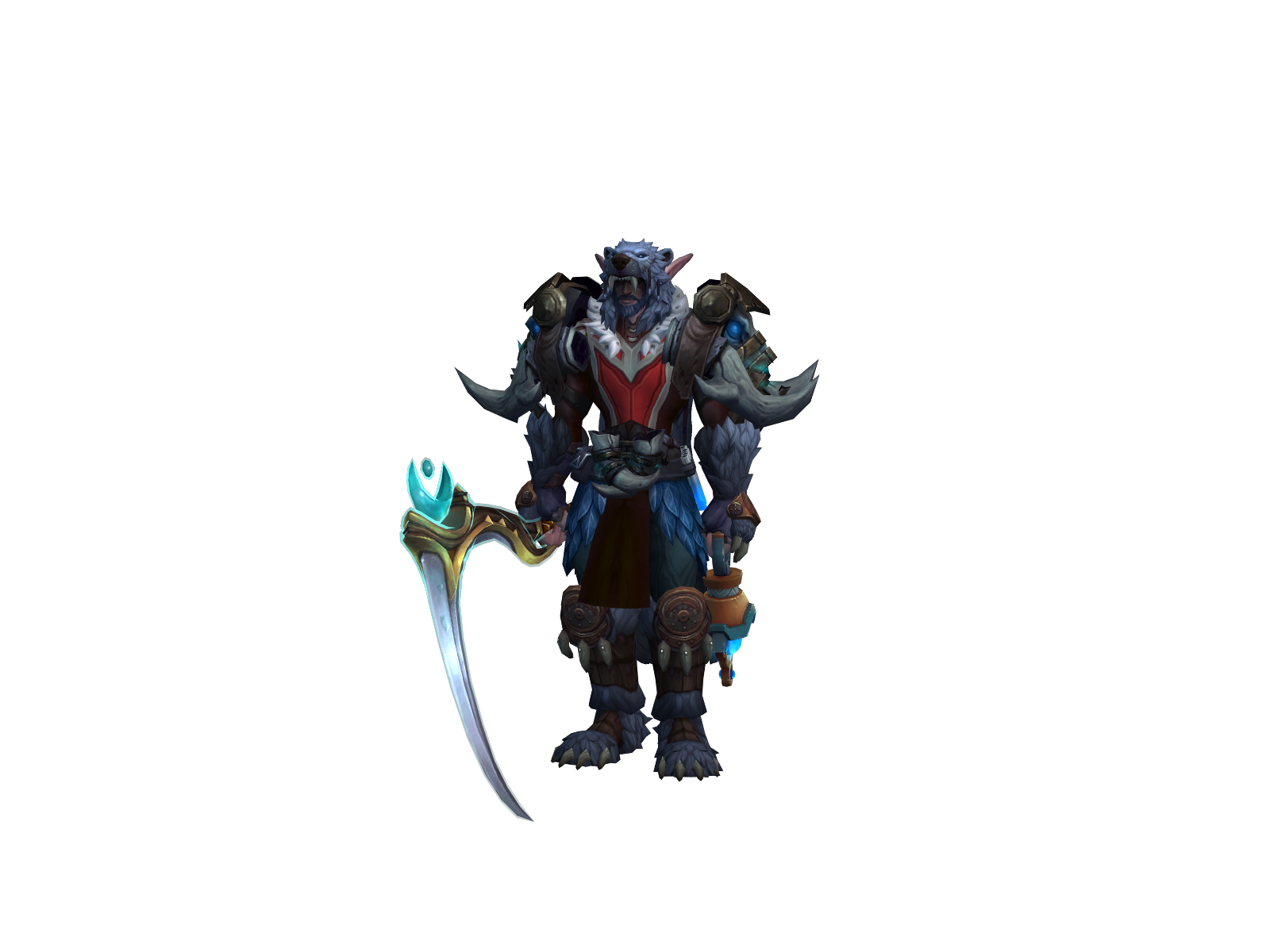 Bearfel 3D character render