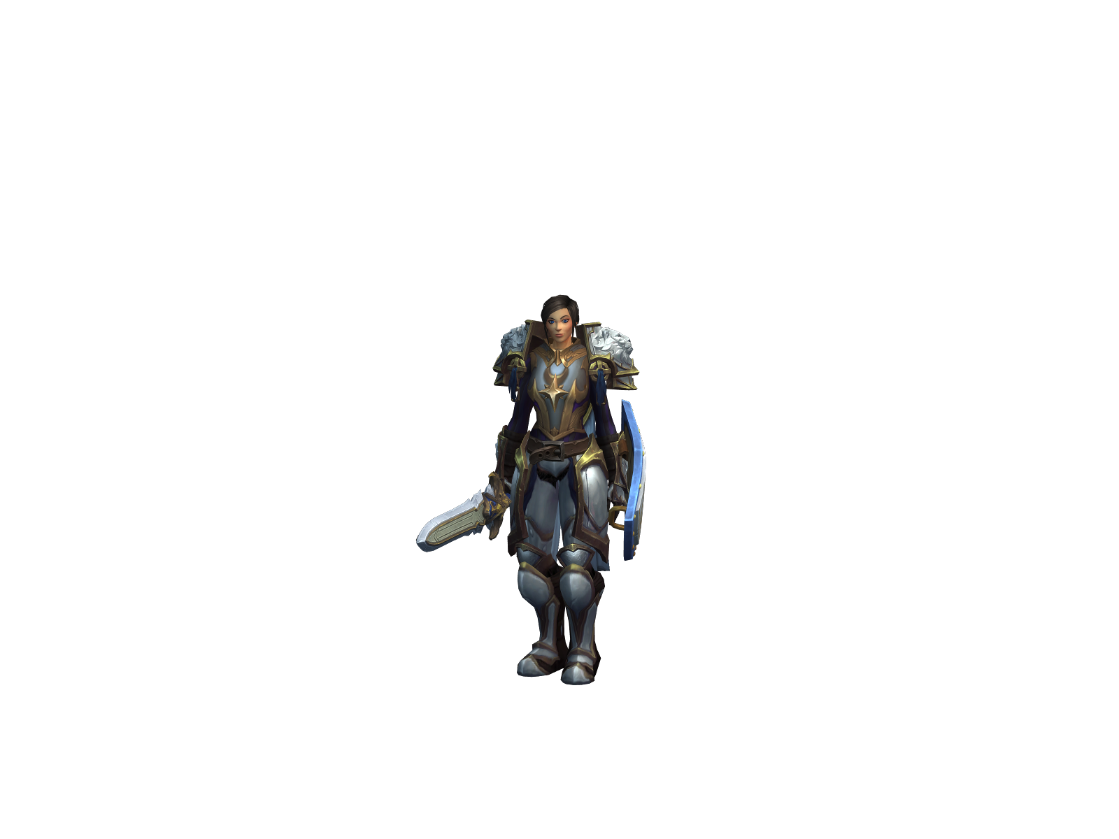 Adeelle 3D character render