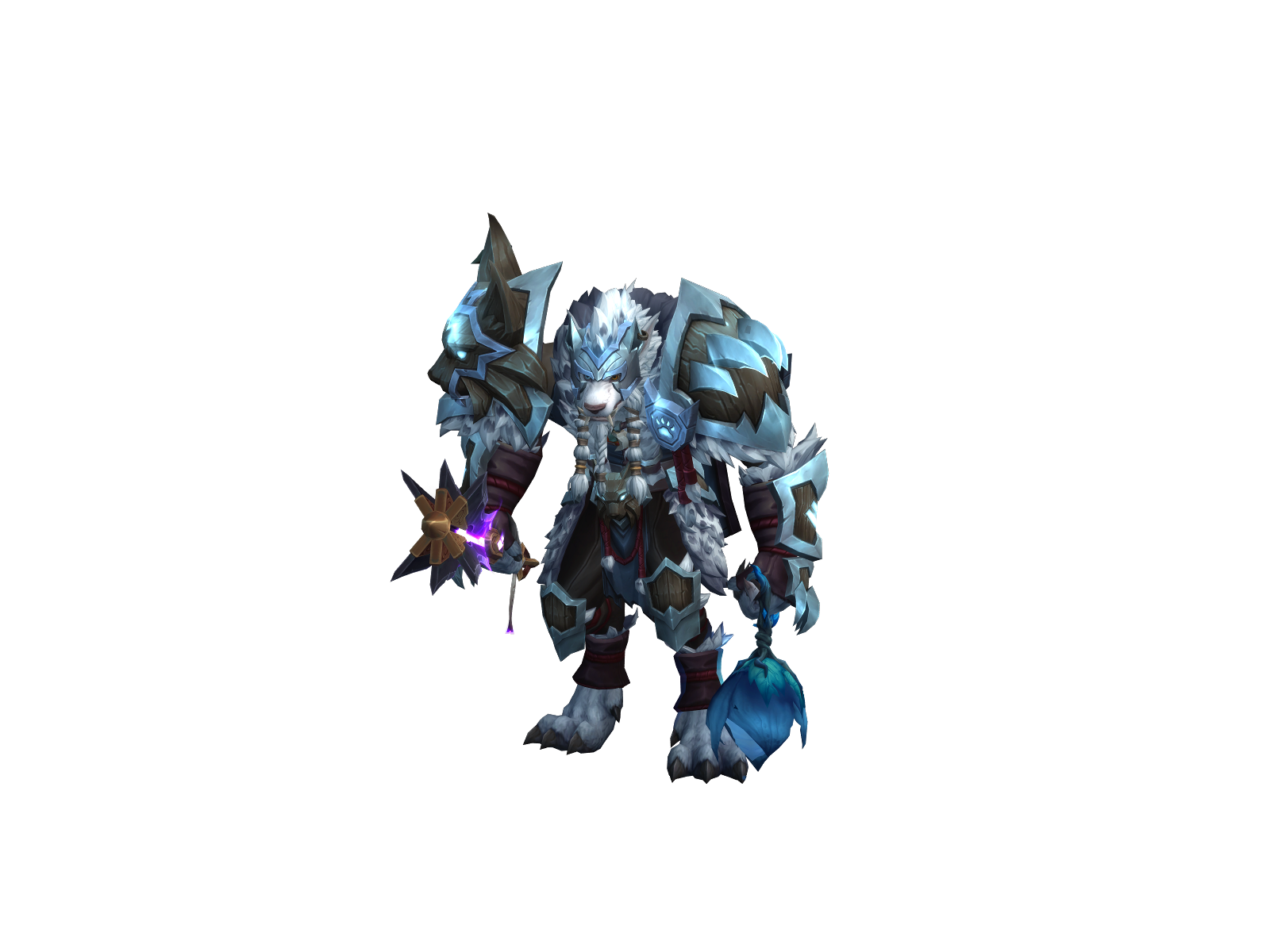Gáu 3D character render